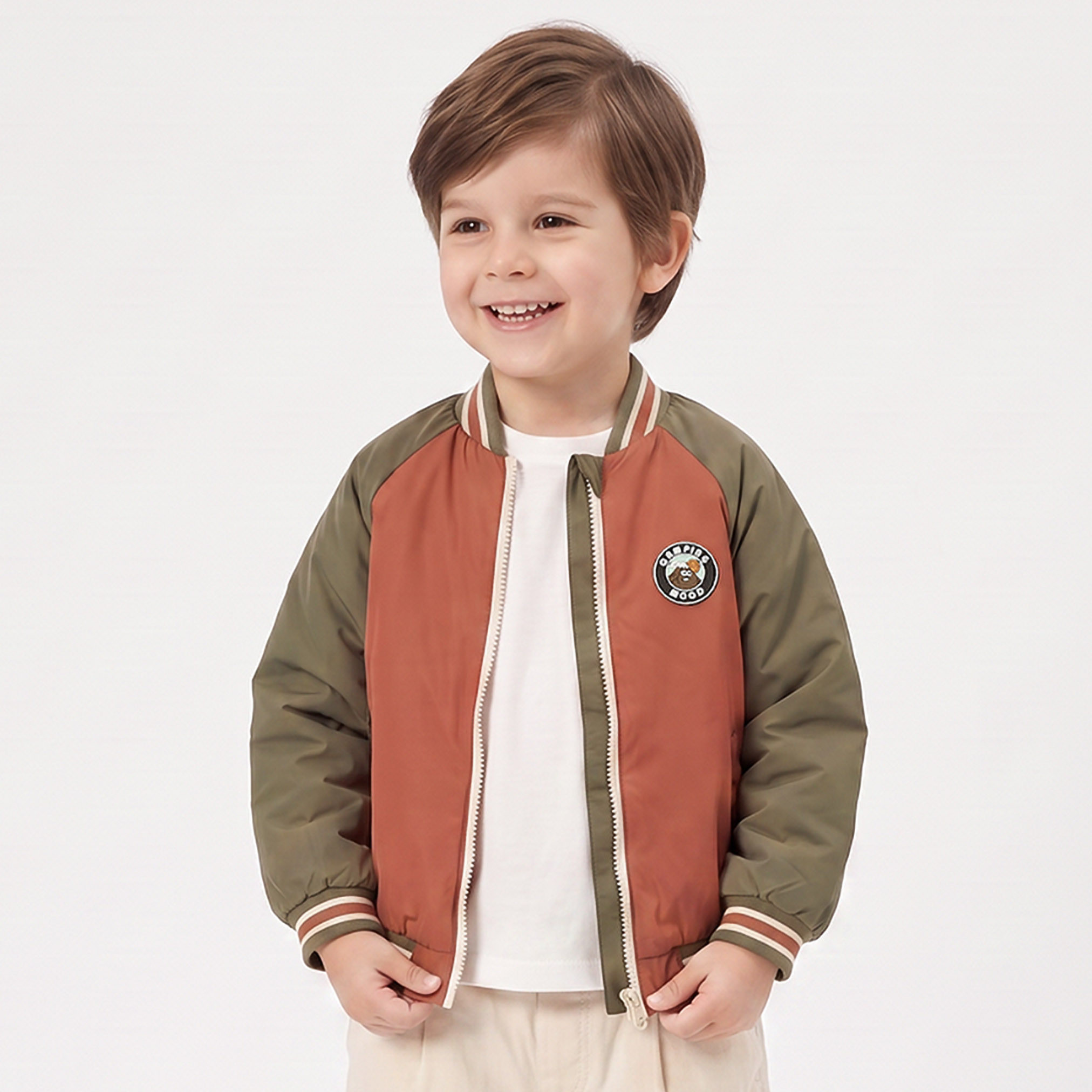 جاكيت بومبر بتصميم ألوان متعددة مع سحاب إغلاق من جونيورز-boys-clothing-jacketsandcoats-image-1
