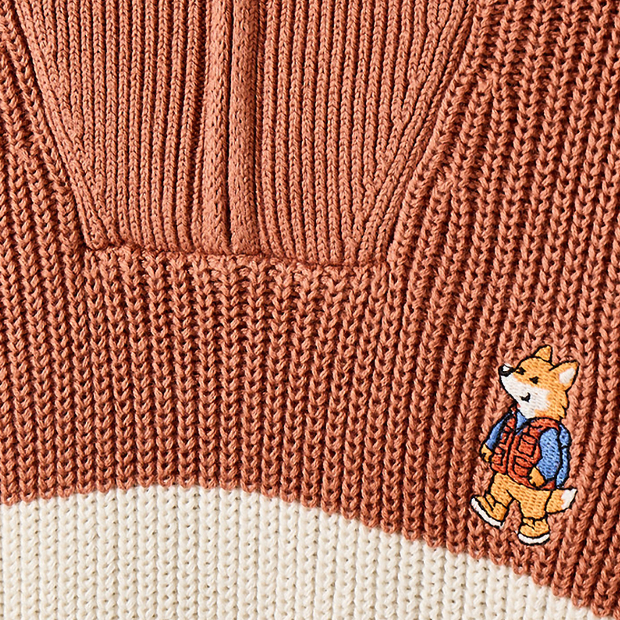 Juniors Striped Sweater with Long Sleeves-baby-boys-clothing-winterwear-jumpersandcardigans-image-4