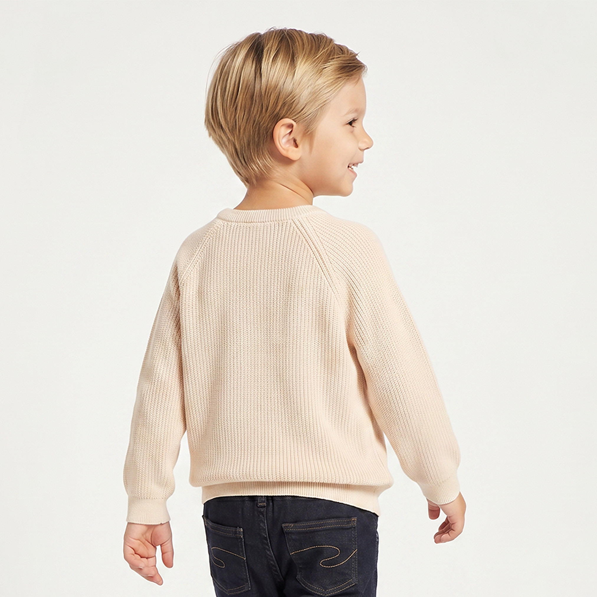 كنزة بياقة ضيقة وتصميم ضفائر من جونيورز-baby-boys-clothing-winterwear-jumpersandcardigans-image-3