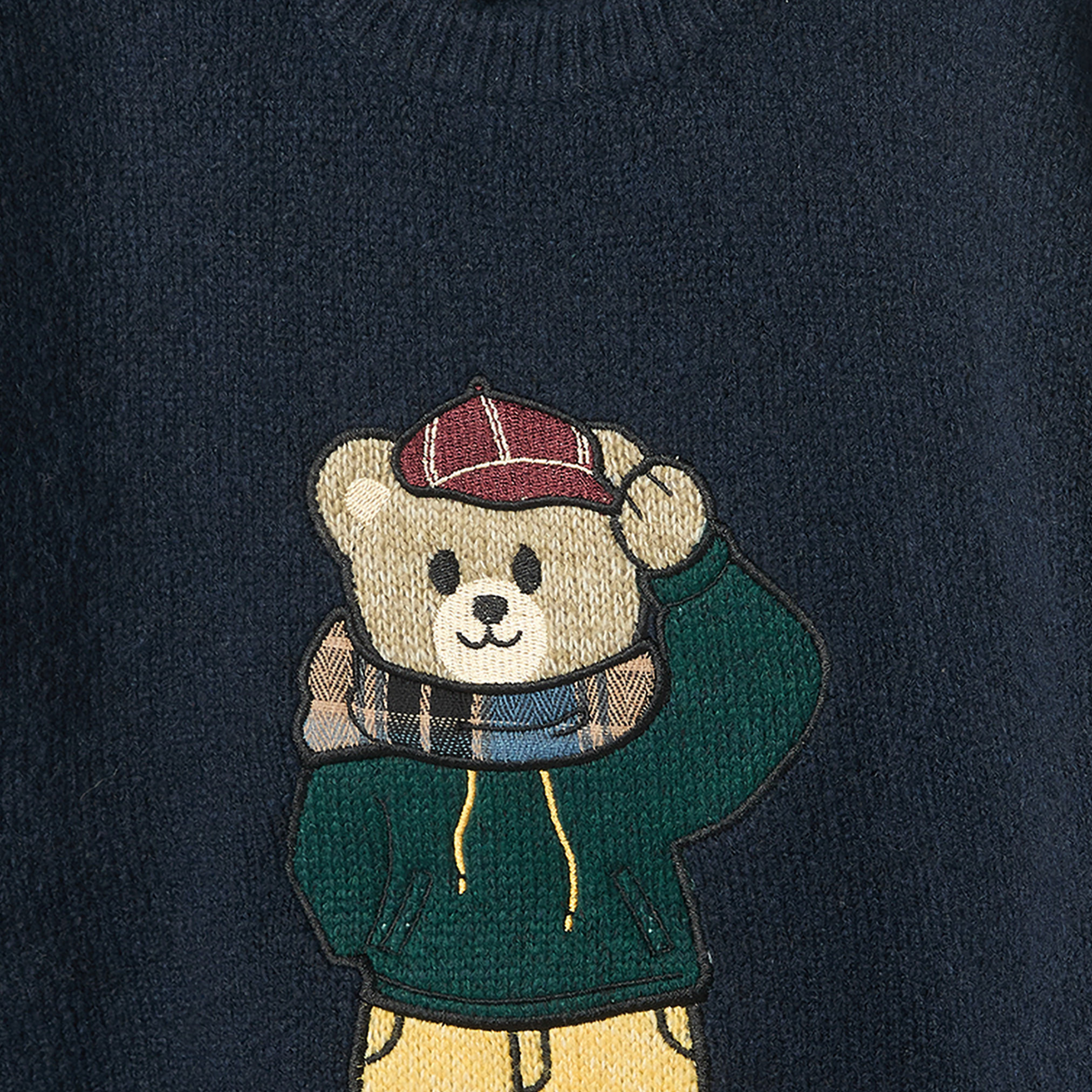 سويتر بأكمام طويلة مع تطريز دب من جونيورز-baby-boys-clothing-winterwear-jumpersandcardigans-image-4
