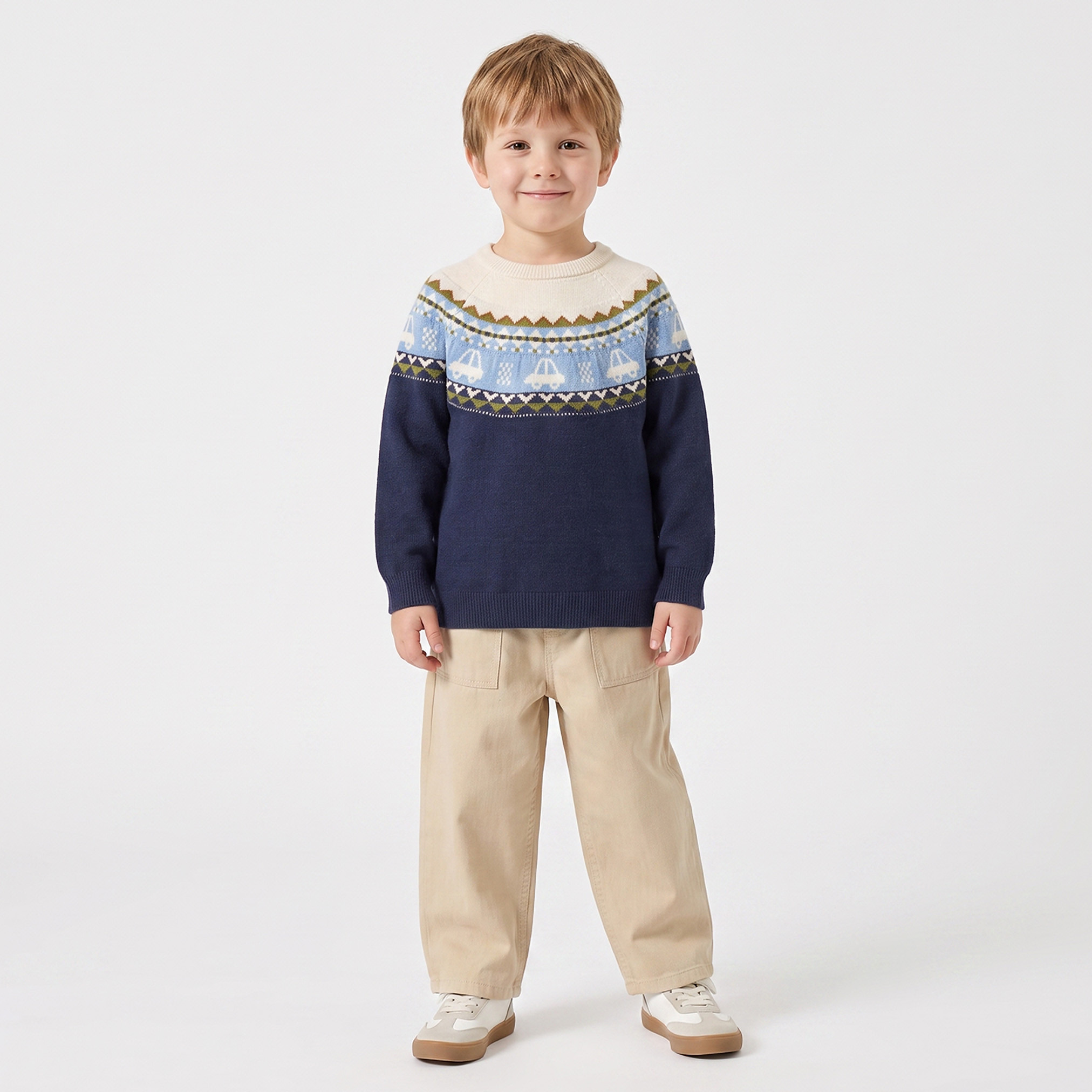 كنزة بأكمام طويلة وطبعات من جونيورز-baby-boys-clothing-winterwear-jumpersandcardigans-image-2