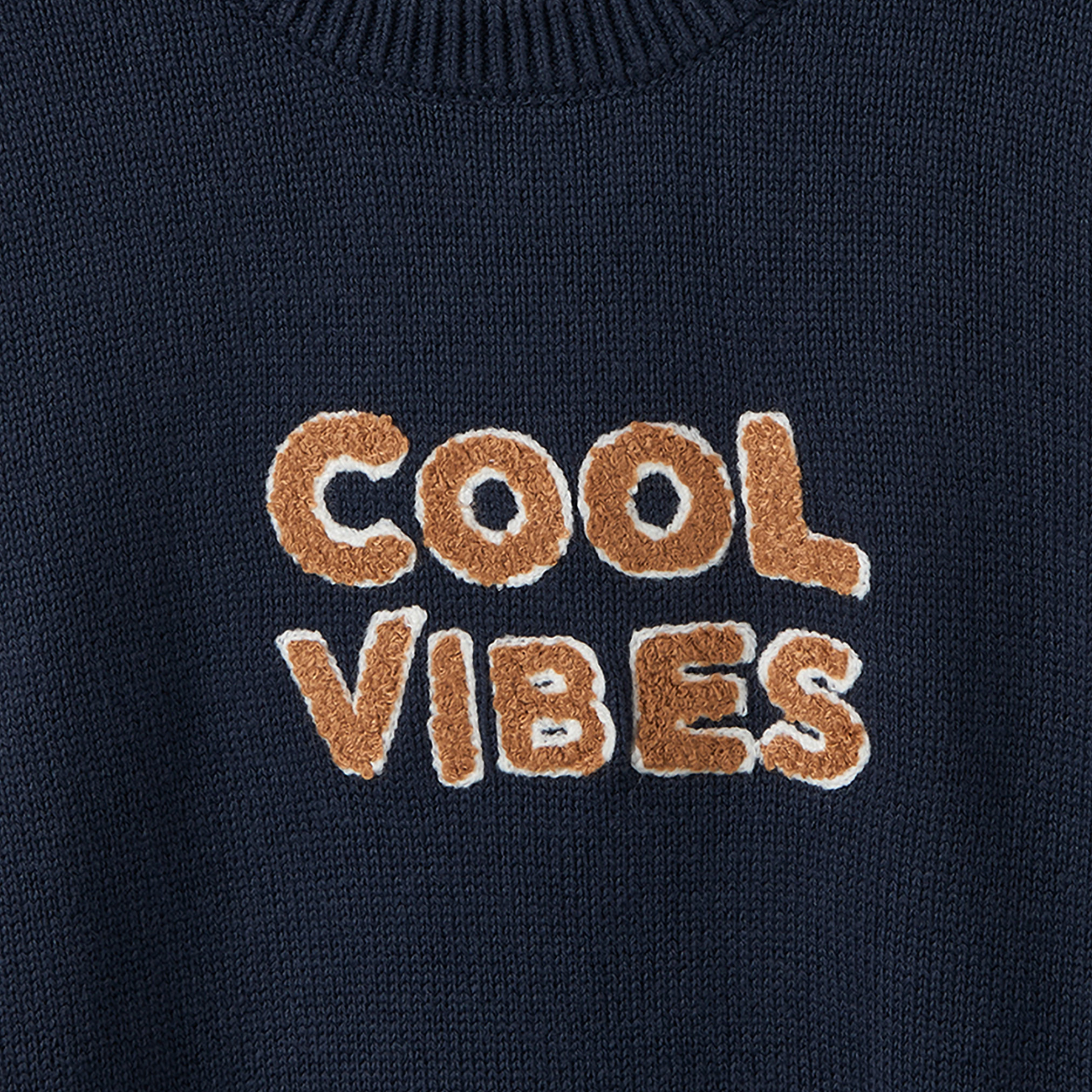 كنزة بارزة الملمس بأكمام طويلة وشعار من جونيورز-baby-boys-clothing-winterwear-jumpersandcardigans-image-4