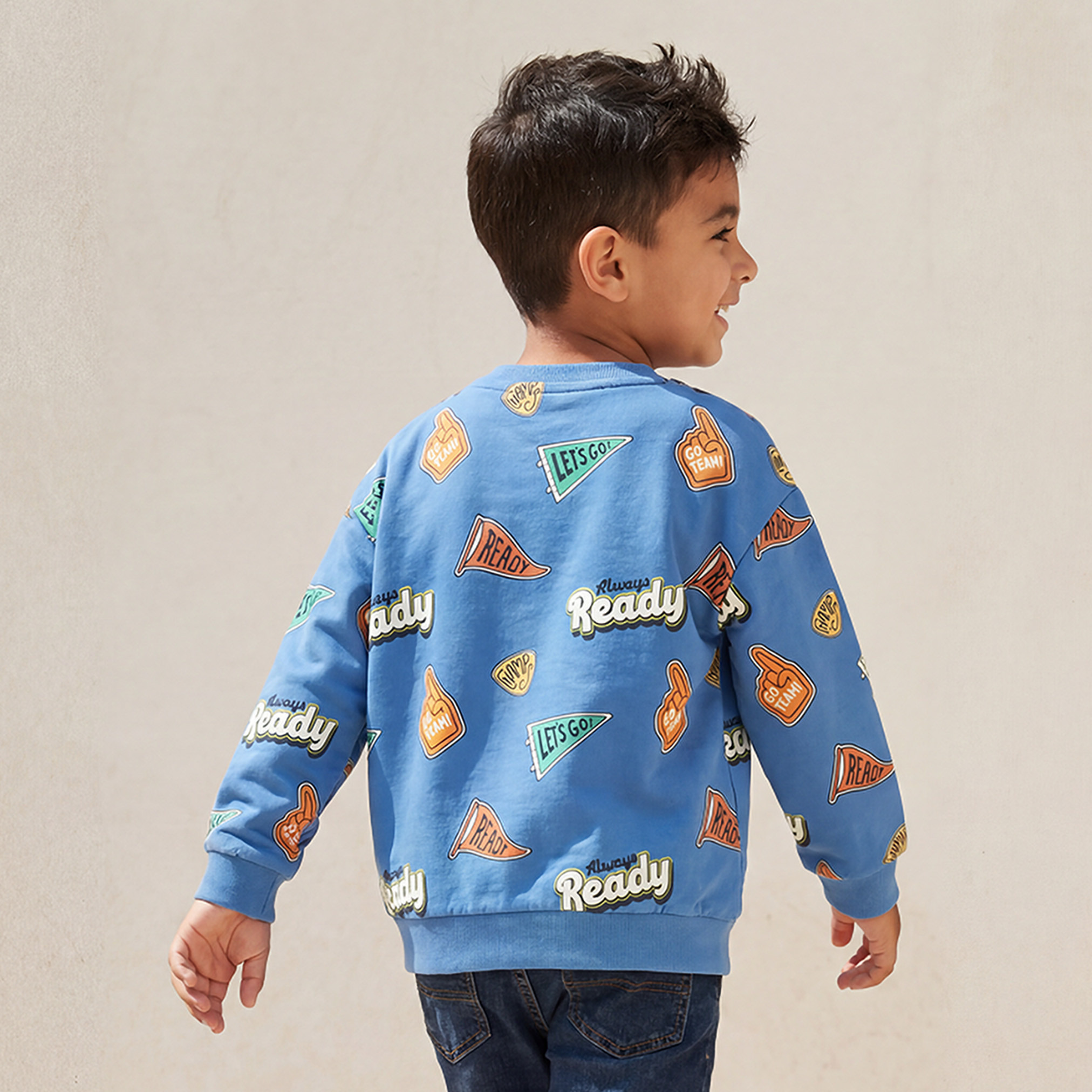 سويت شيرت بأكمام طويلة وطبعات شعار من جونيورز-baby-boys-clothing-winterwear-sweatshirts-image-3