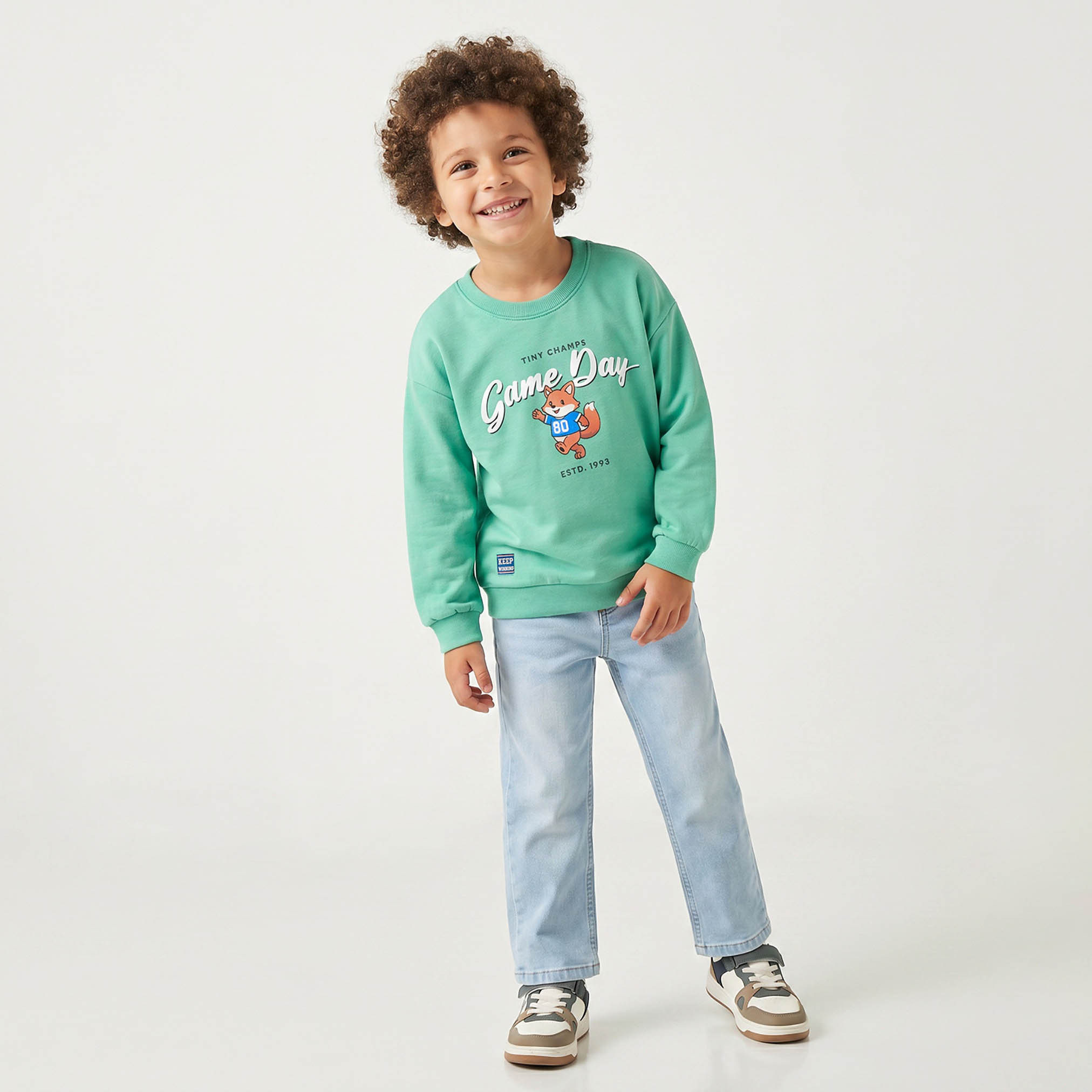 سويت شيرت بطبعات ثعلب وأكمام طويلة من جونيورز-baby-boys-clothing-winterwear-sweatshirts-image-2