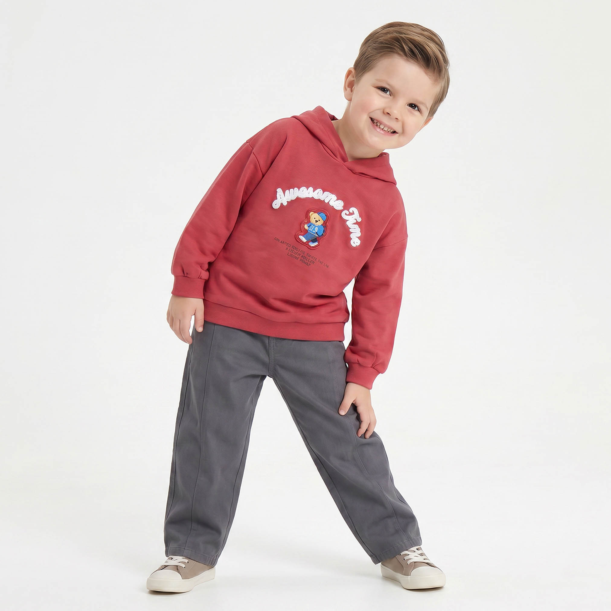 هودي بتطريز دب وأكمام طويلة من جونيورز-baby-boys-clothing-winterwear-sweatshirts-image-5