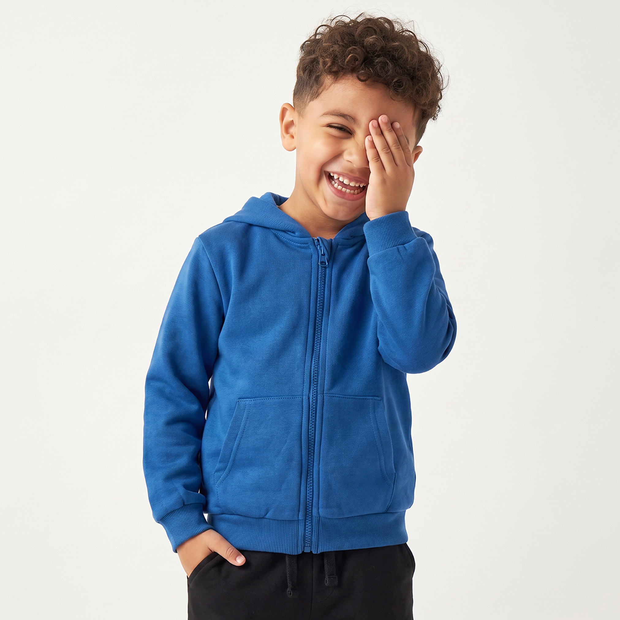 Juniors Hooded Sweatshirt with Long Sleeves-baby-boys-clothing-winterwear-sweatshirts-image-1