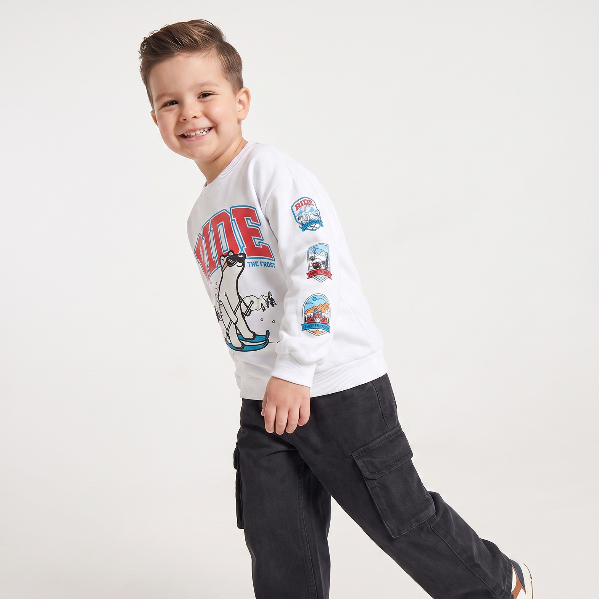 سويت شيرت بأكمام طويلة وطبعات من جونيورز-baby-boys-clothing-winterwear-sweatshirts-image-2