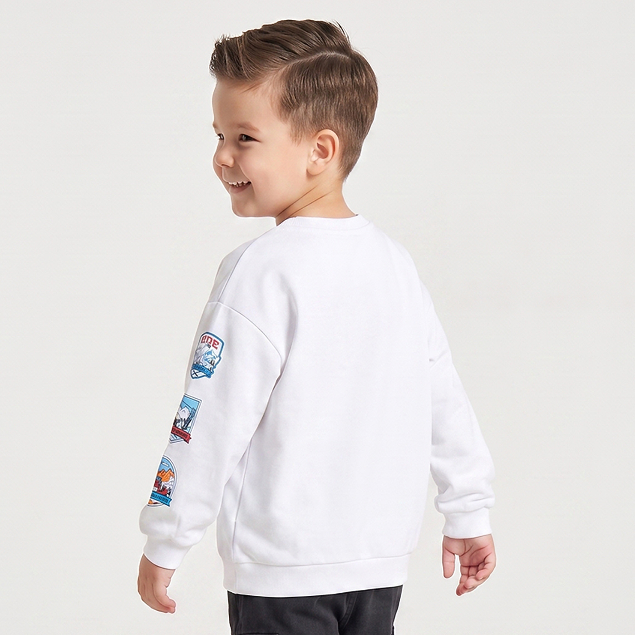 سويت شيرت بأكمام طويلة وطبعات من جونيورز-baby-boys-clothing-winterwear-sweatshirts-image-3
