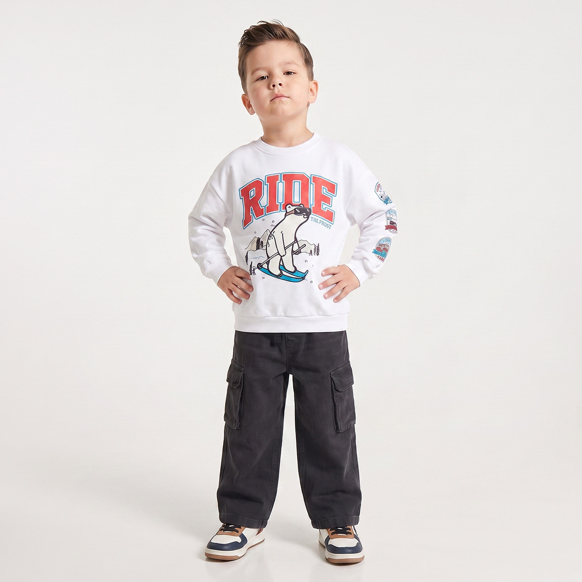 سويت شيرت بأكمام طويلة وطبعات من جونيورز-baby-boys-clothing-winterwear-sweatshirts-image-4