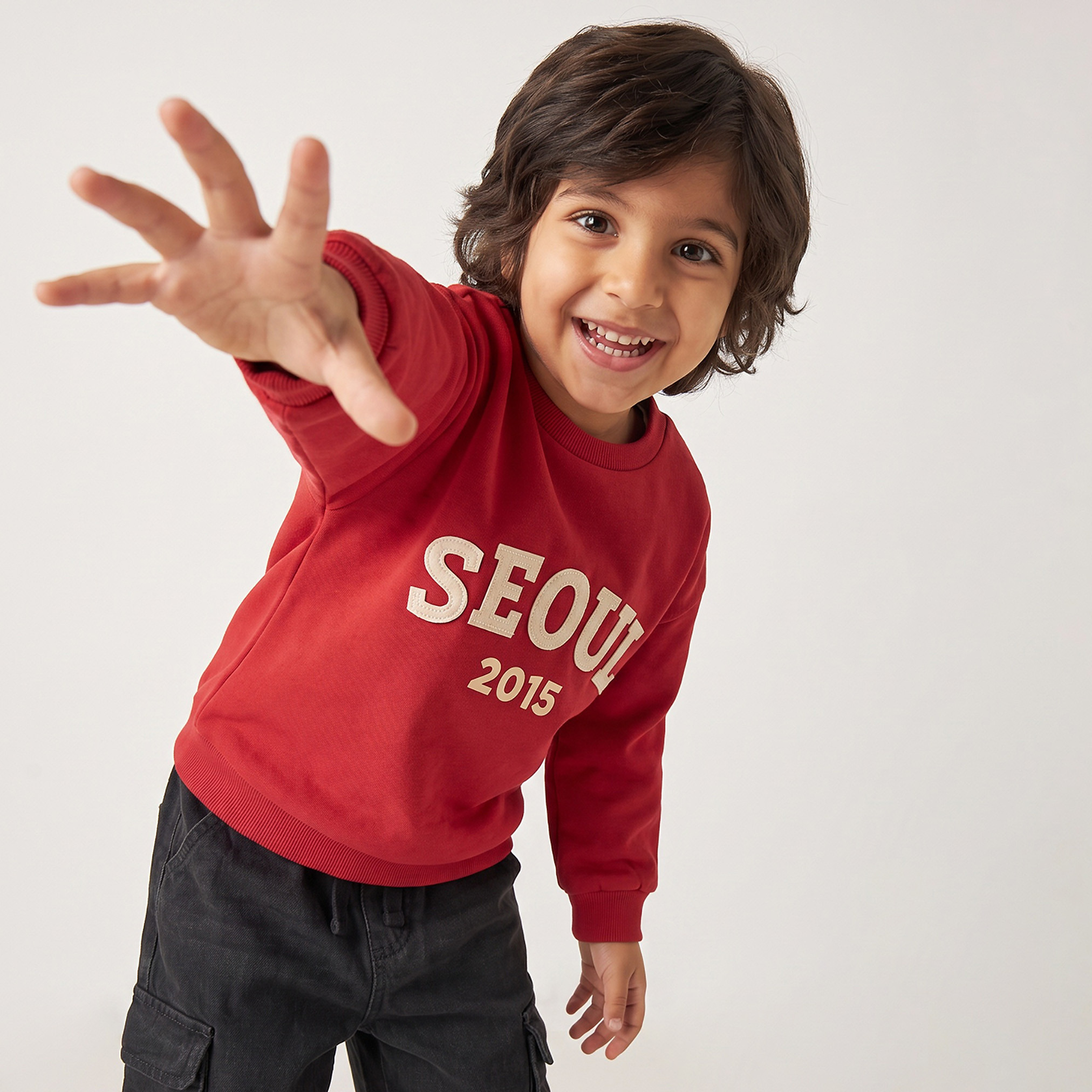 Juniors Seoul Sweatshirt with Long Sleeves-baby-boys-clothing-winterwear-sweatshirts-image-1