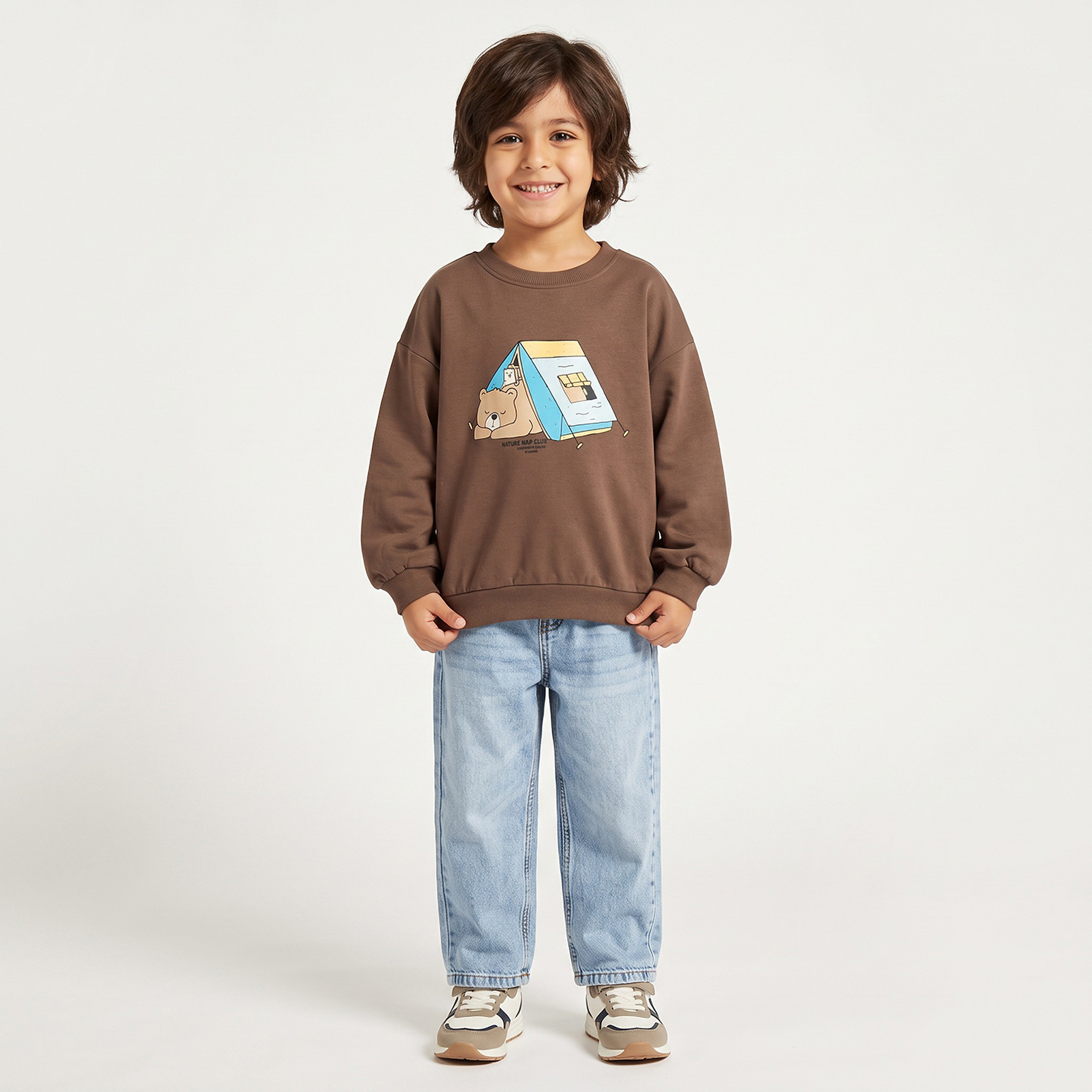 سويت شيرت بأكمام طويلة بطبعات دب من جونيورز-baby-boys-clothing-sweatshirts-image-3