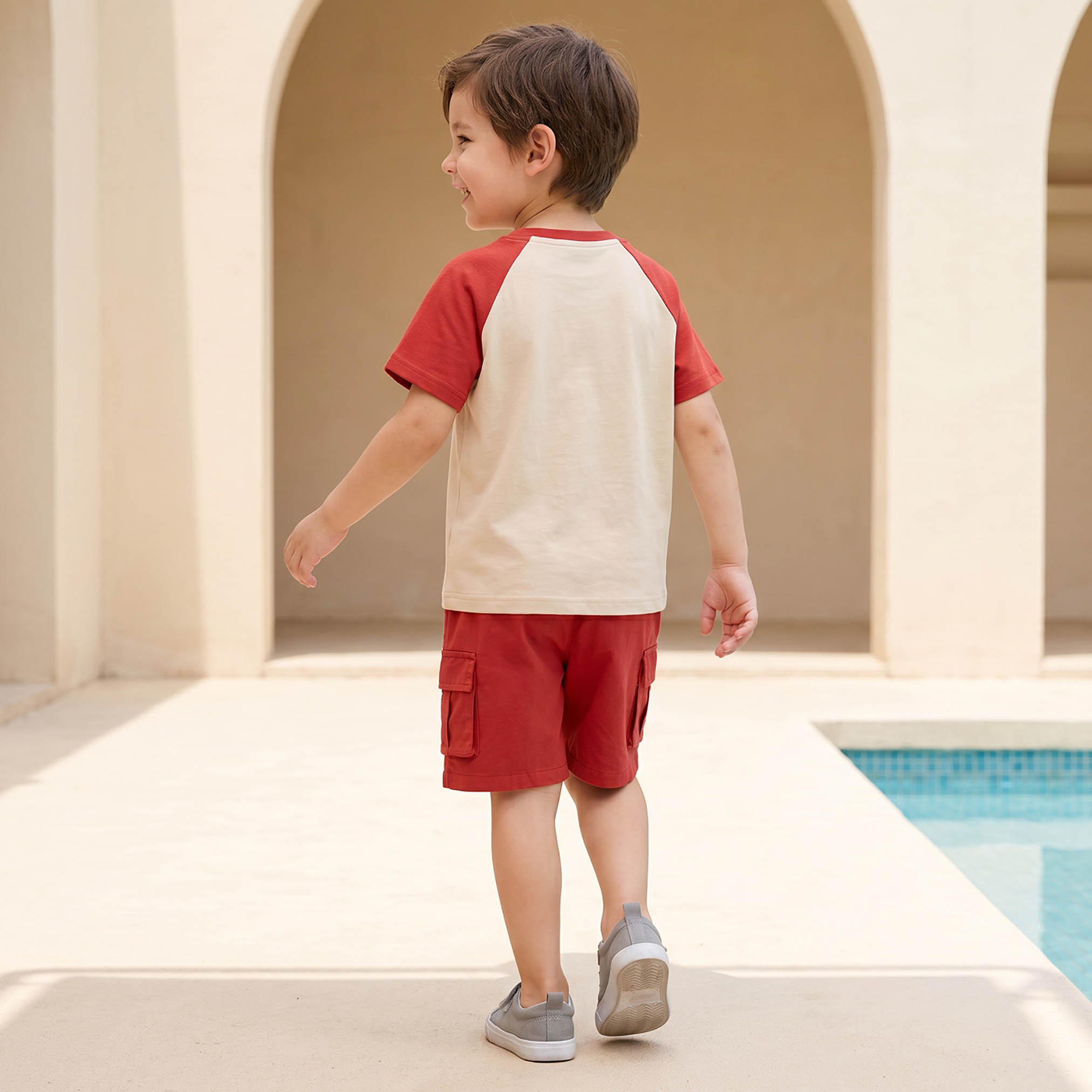 Juniors Set with T-shirt and Cargo Shorts - Boys-baby-boys-clothing-setsandcoords-image-4