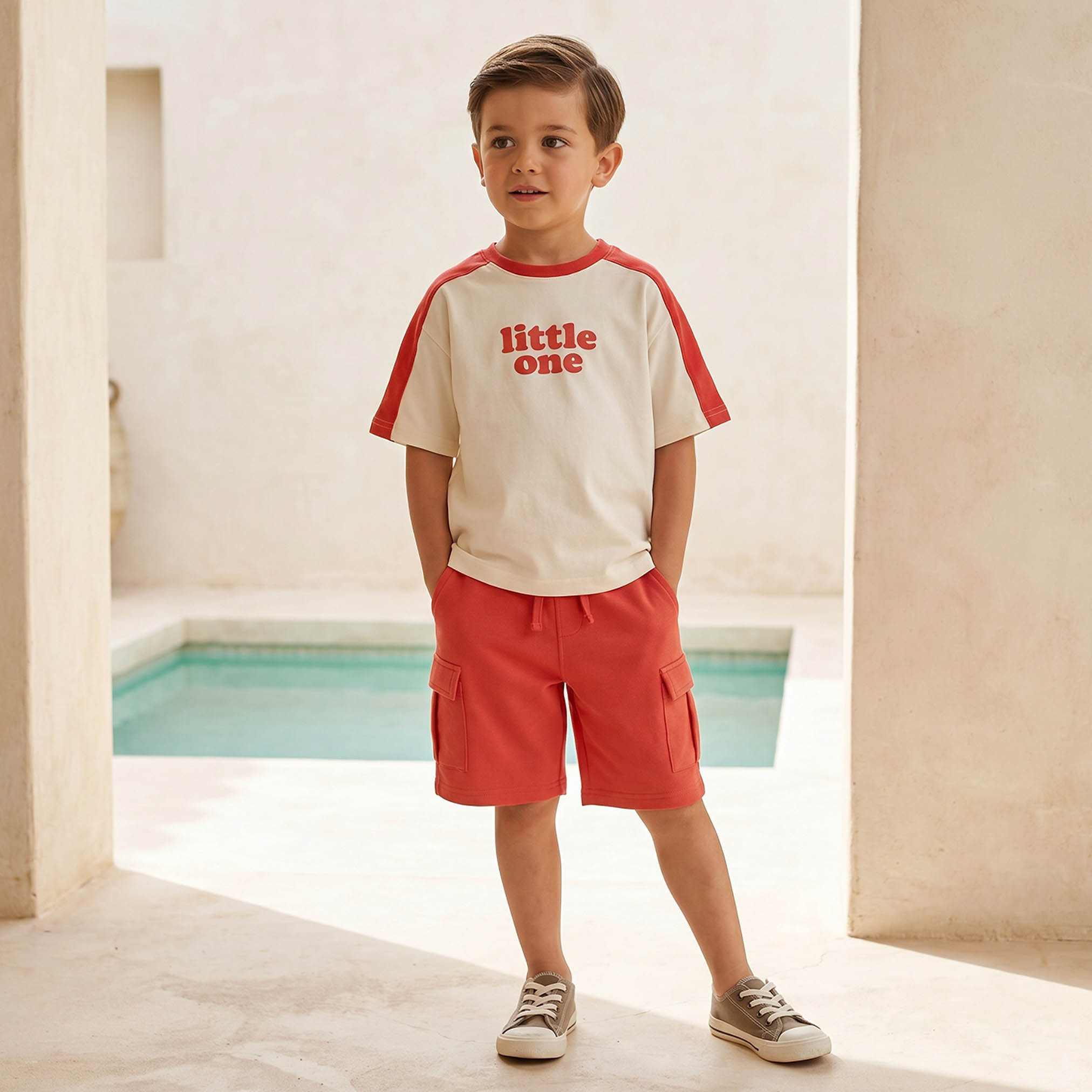 Juniors Set with T-shirt and Cargo Shorts - Boys-baby-boys-clothing-setsandcoords-image-7