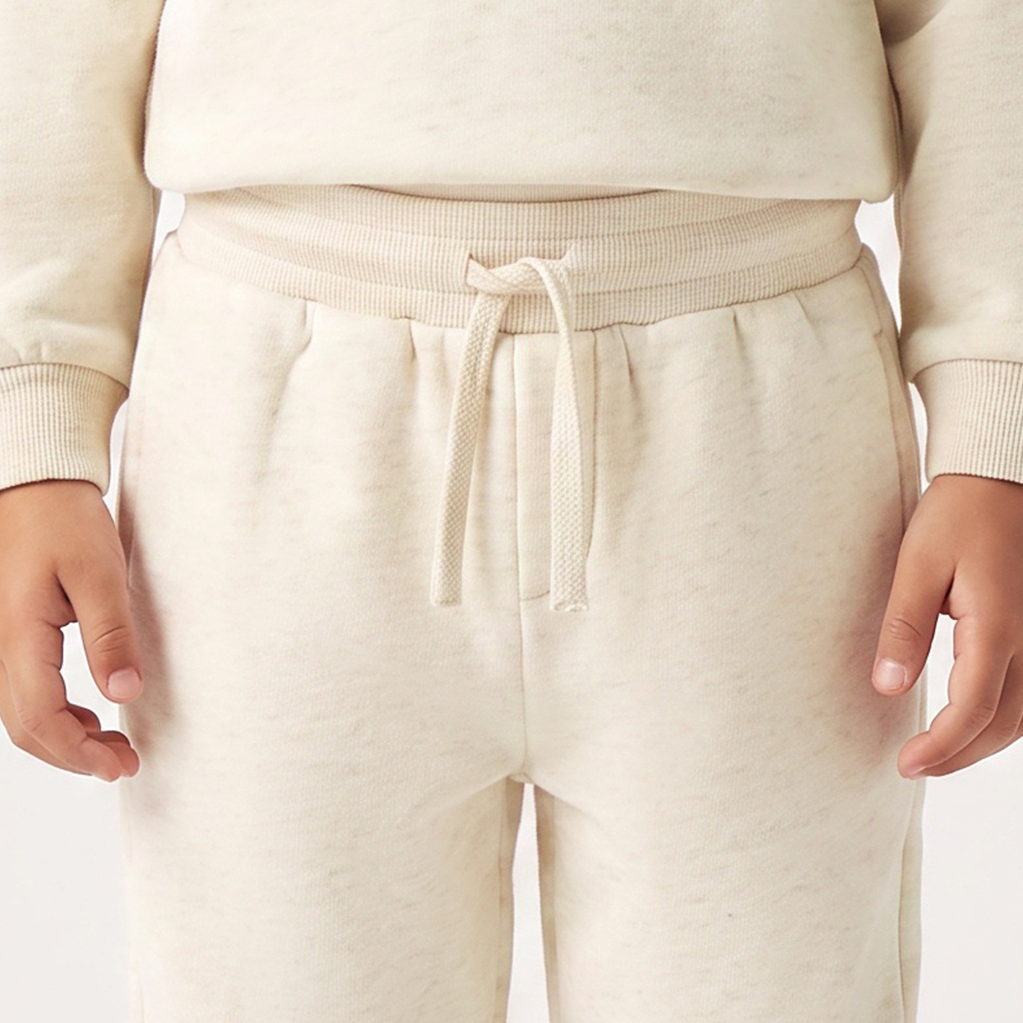 Juniors Collared Long Sleeves Sweatshirt and Joggers Set with Bear Embroidery-boys-clothing-setsandcoords-image-5