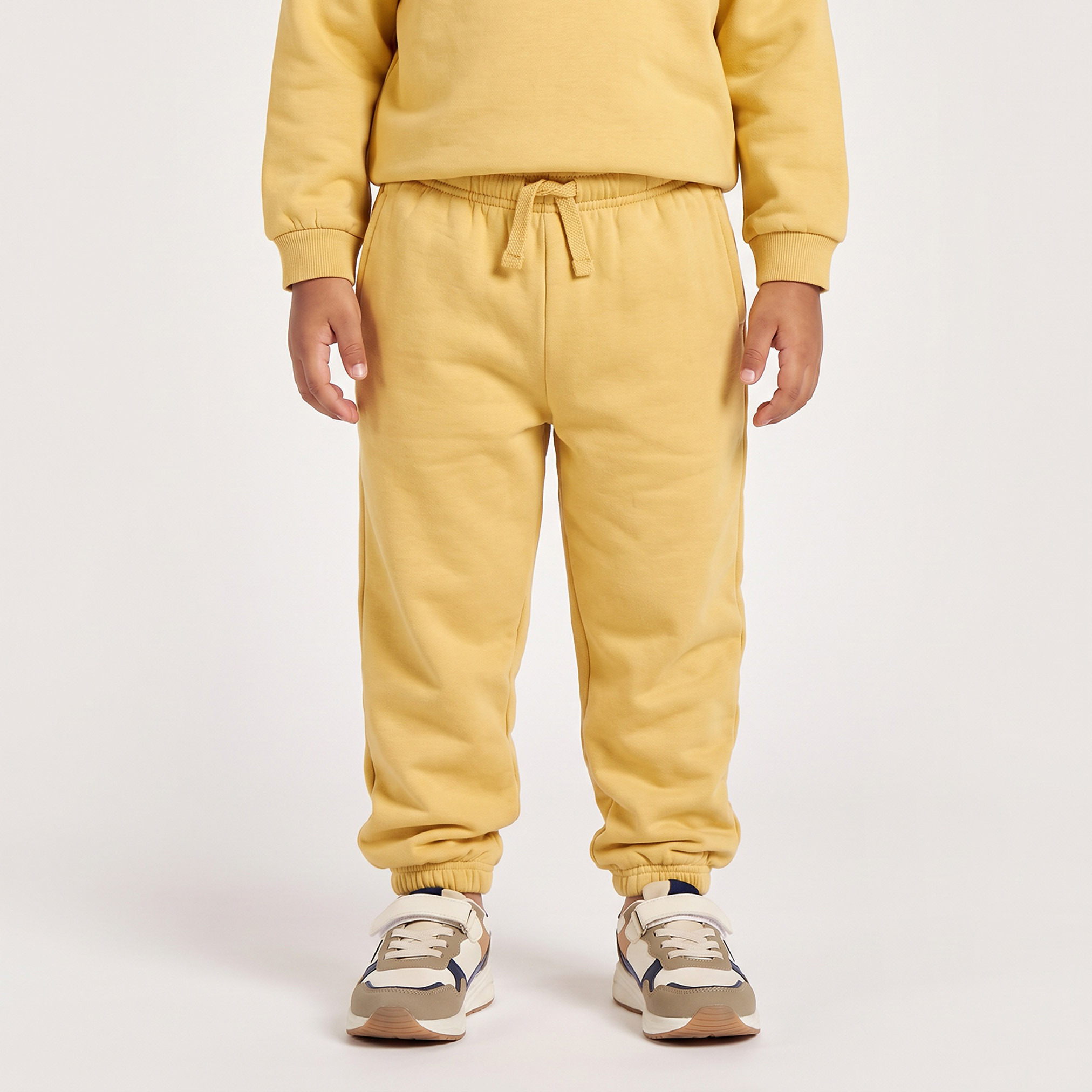 Juniors Crew Neck Long Sleeves Sweatshirt and Joggers Set with Drawstring Closure-boys-clothing-setsandcoords-image-3