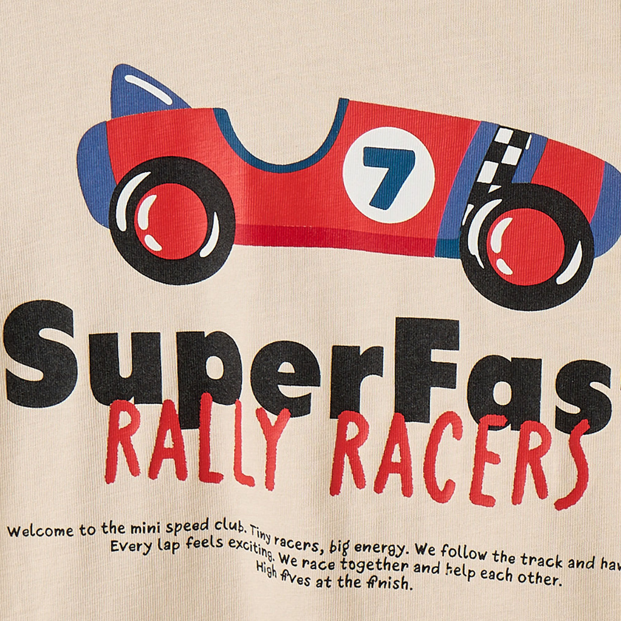 Juniors Crew Neck Short Sleeves T-shirt and Shorts Set with Race Car Print-boys-clothing-setsandcoords-image-5
