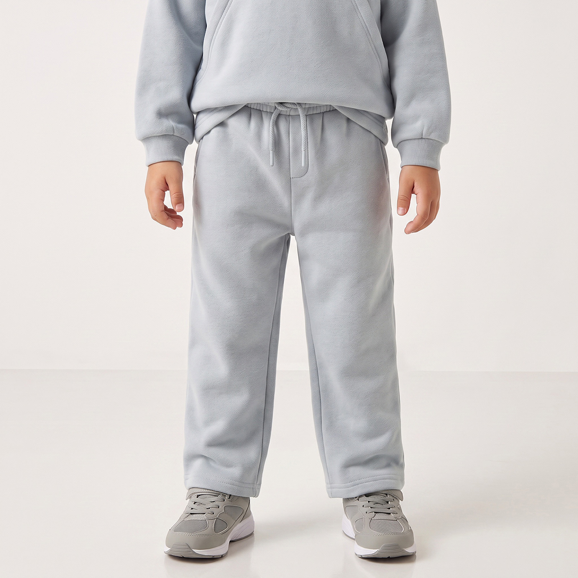 Juniors High Neck Long Sleeves Sweatshirt and Track Pants Set with Penguin Embroidery-boys-clothing-setsandcoords-image-4