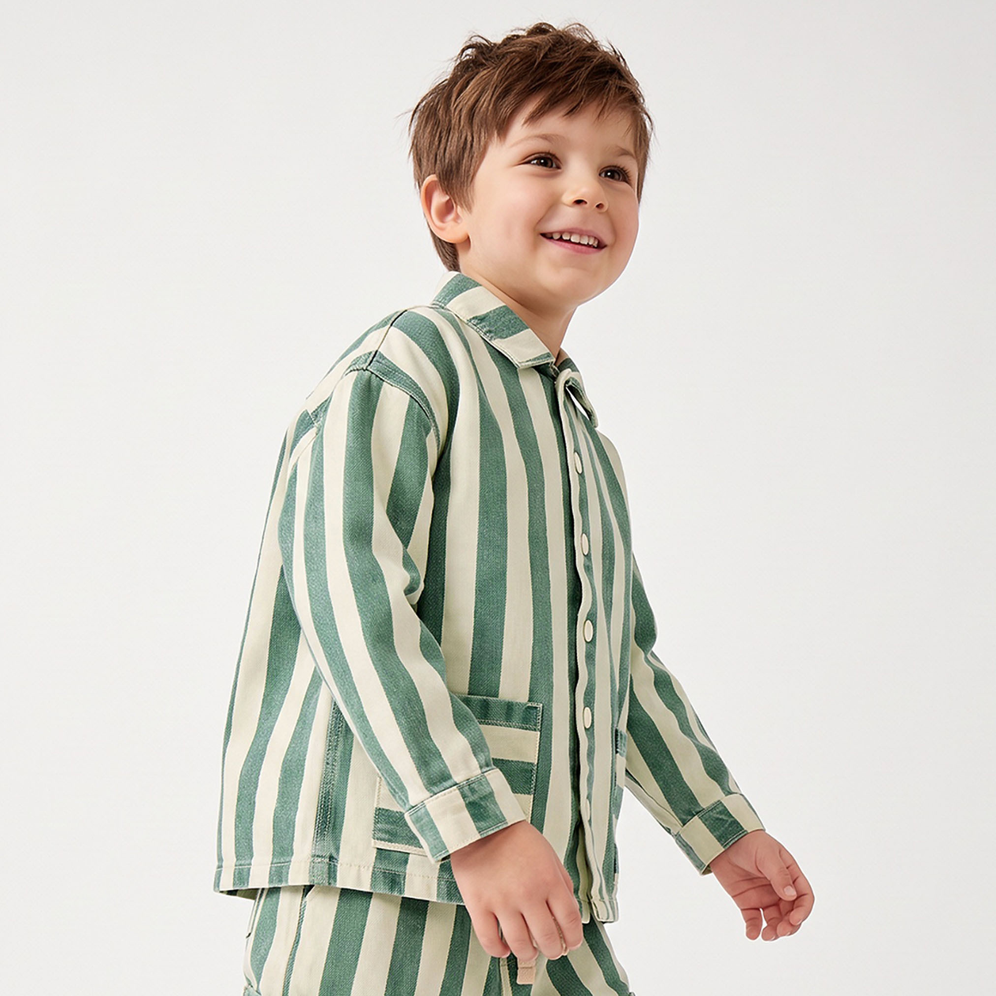 طقم قميص بياقة وأكمام طويلة وبنطلون برباط إغلاق من جونيورز-boys-clothing-setsandcoords-image-5