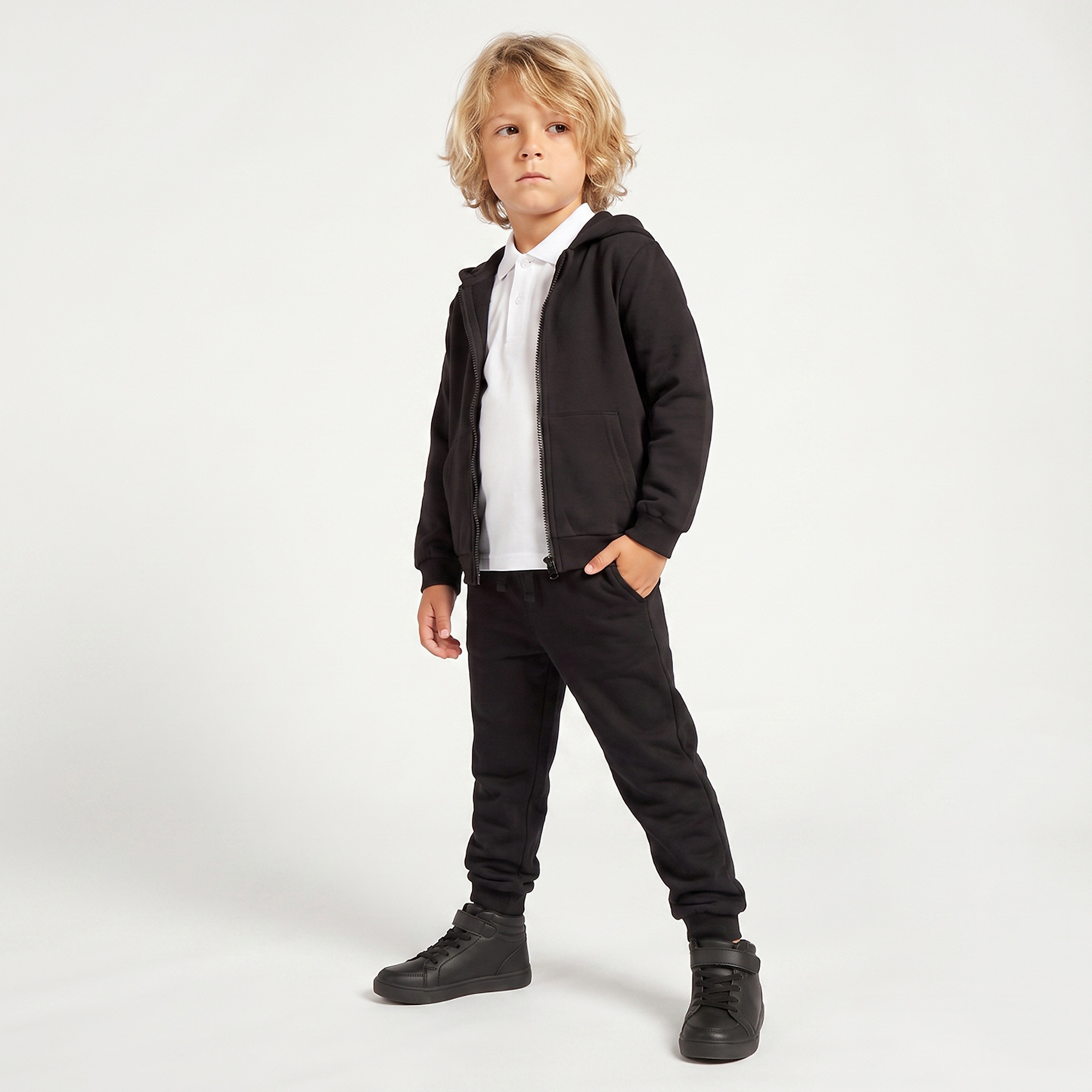 طقم هودي وبنطلون رياضي بجيوب من جونيورز-boys-clothing-winterwear-setsandcoords-image-1