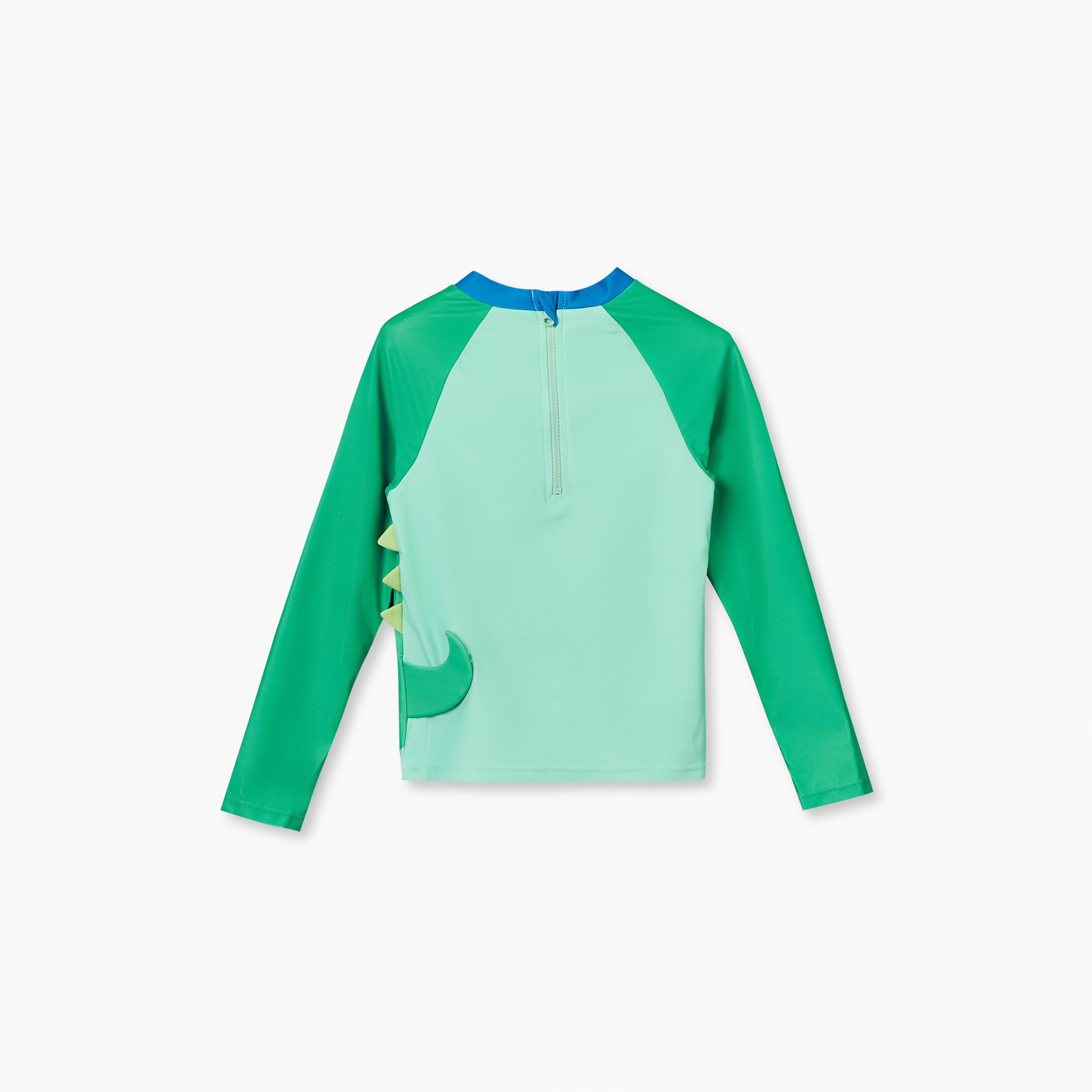 Juniors Round Neck Long Sleeves Swimwear Set with Crocodile Print-baby-boys-clothing-swimwear-image-4