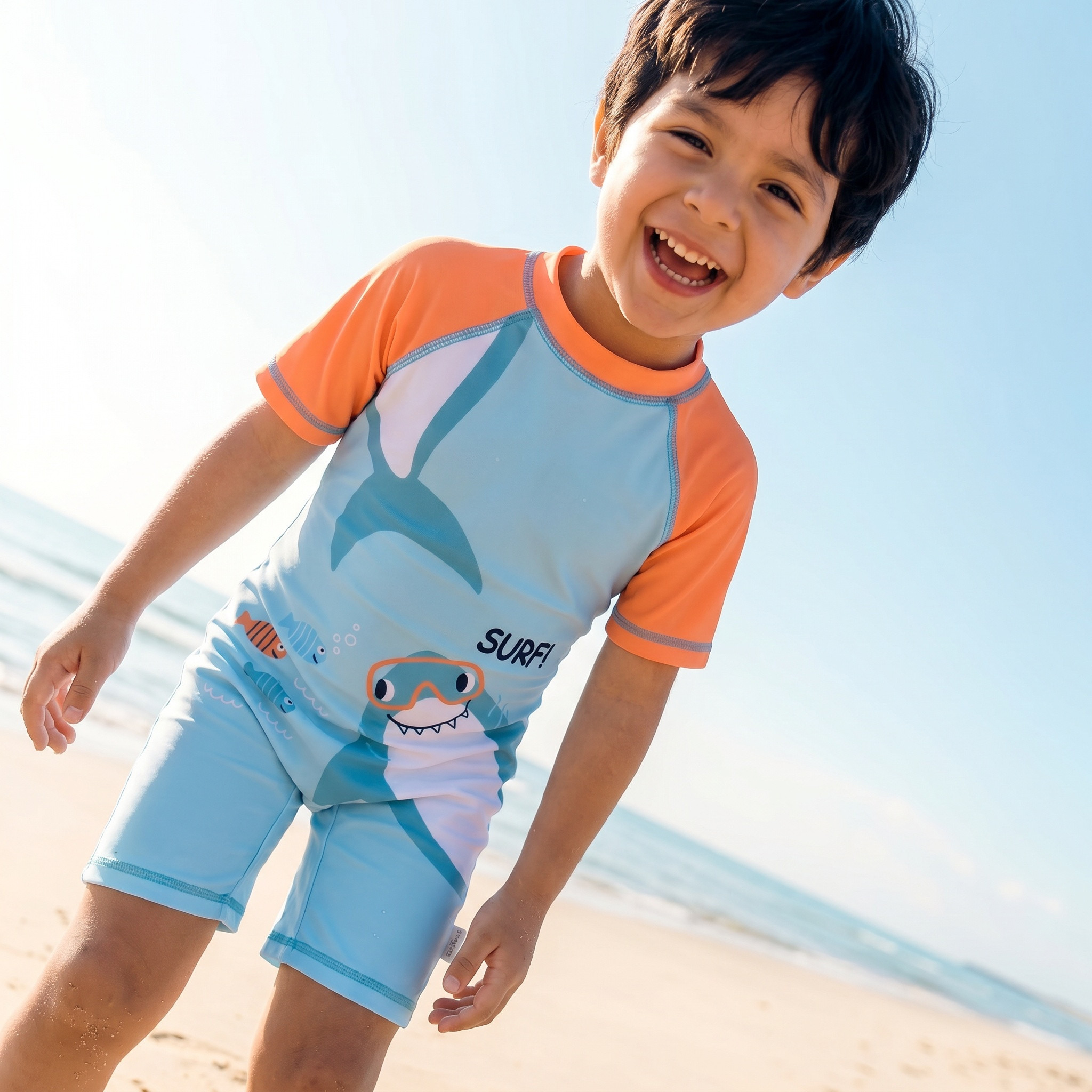 Juniors Boys Shark Print Swimsuit-baby-boys-clothing-swimwear-image-2