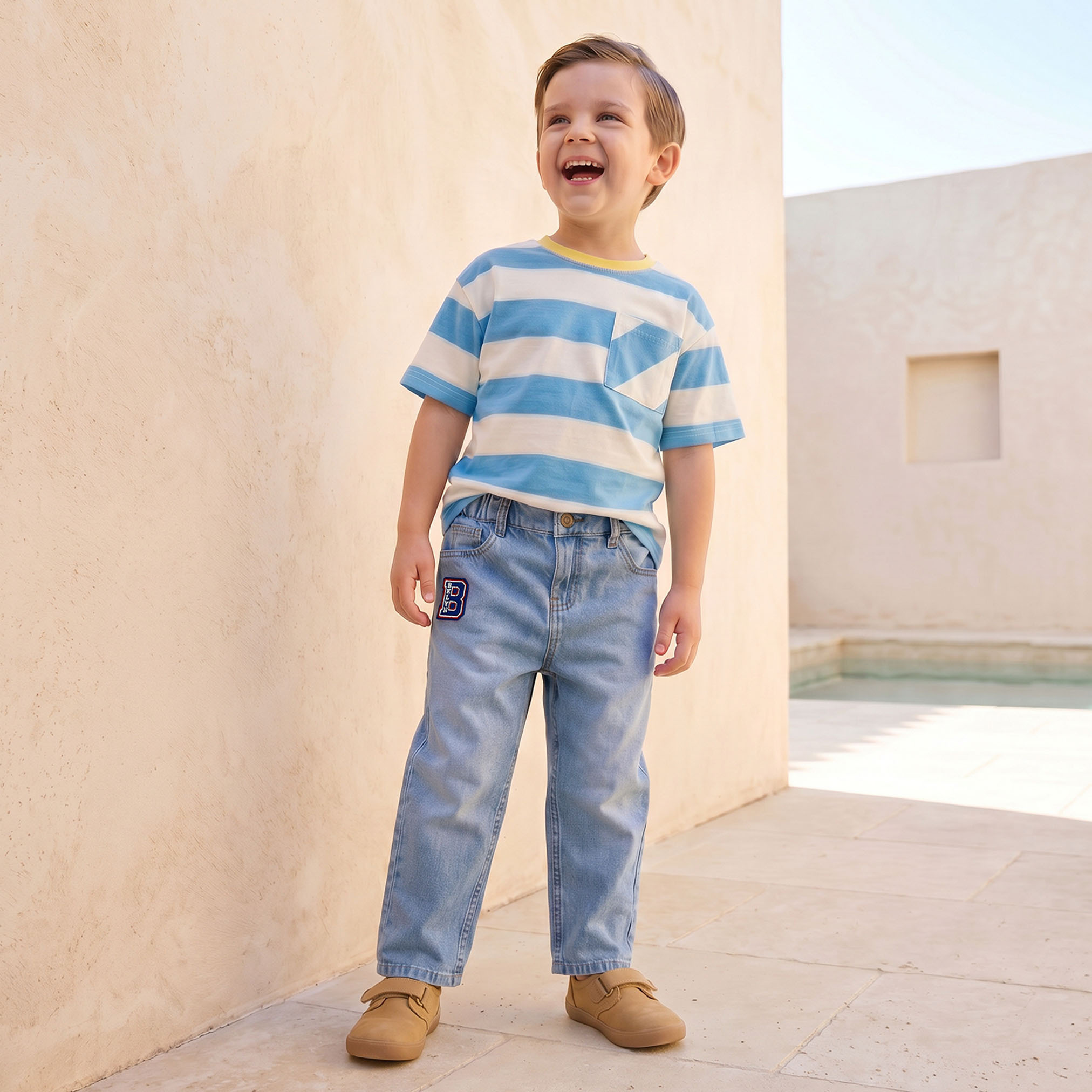 Juniors Jeans with Elasticated Waist-boys-clothing-bottoms-jeans-image-2