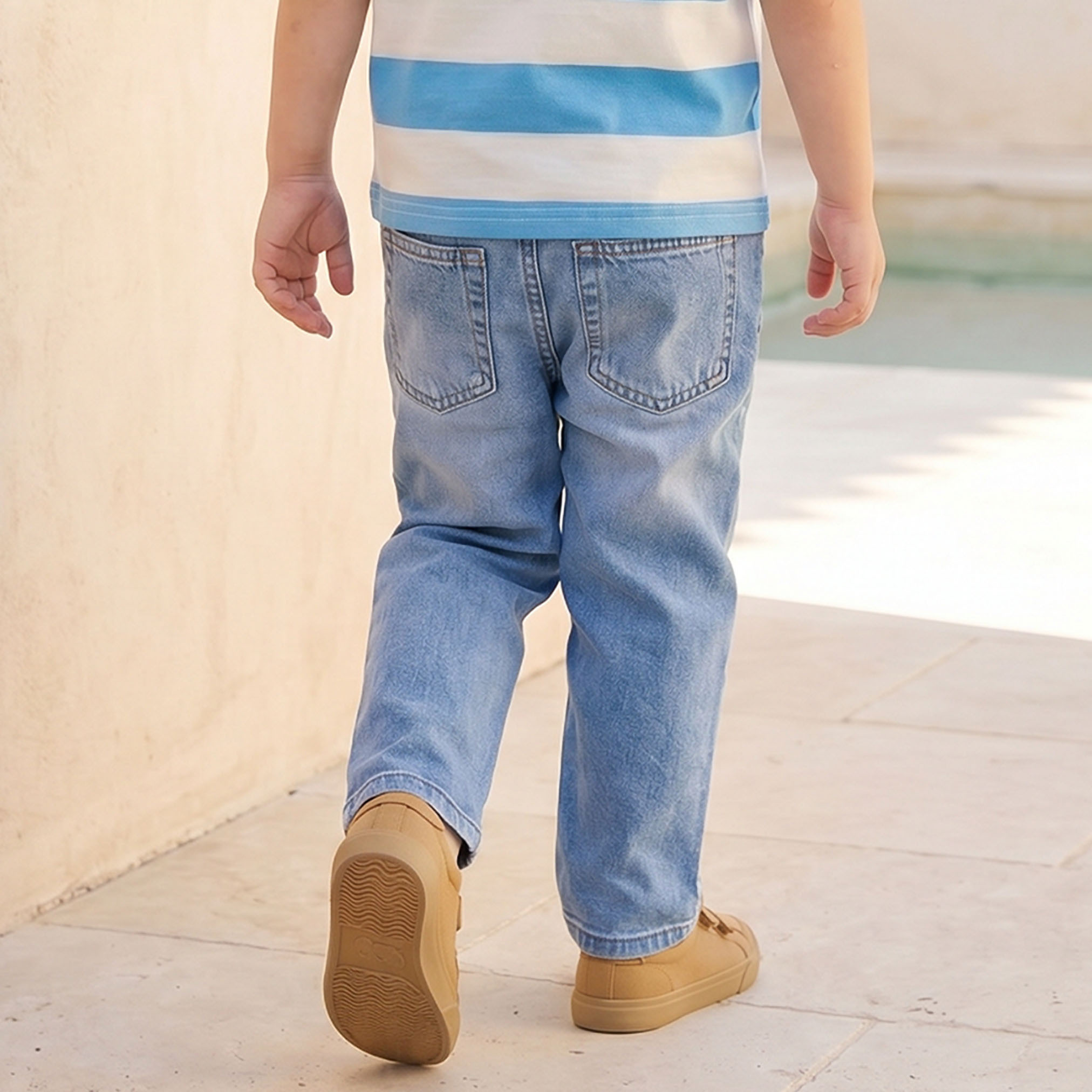 Juniors Jeans with Elasticated Waist-boys-clothing-bottoms-jeans-image-3