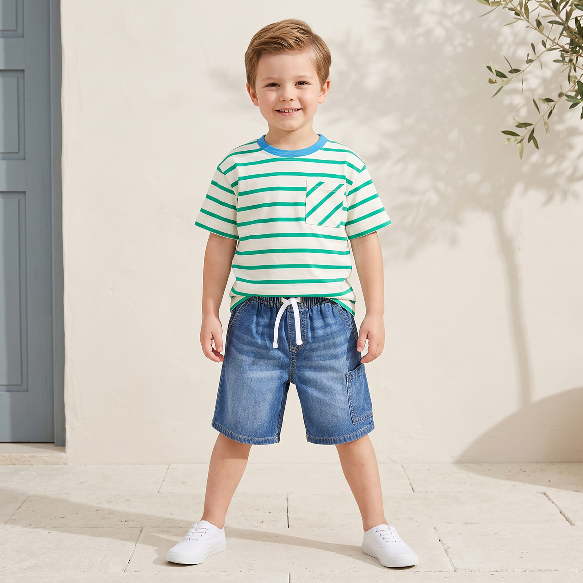 شورت برباط خصر مطاطي من جونيورز-baby-boys-clothing-bottoms-jeans-image-2