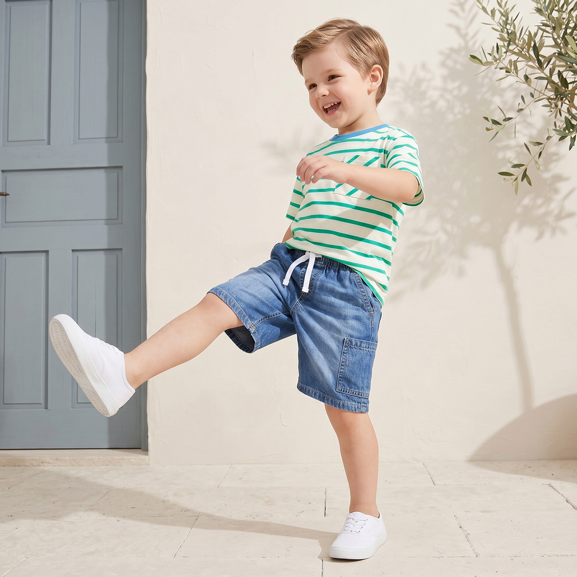 شورت برباط خصر مطاطي من جونيورز-baby-boys-clothing-bottoms-jeans-image-5