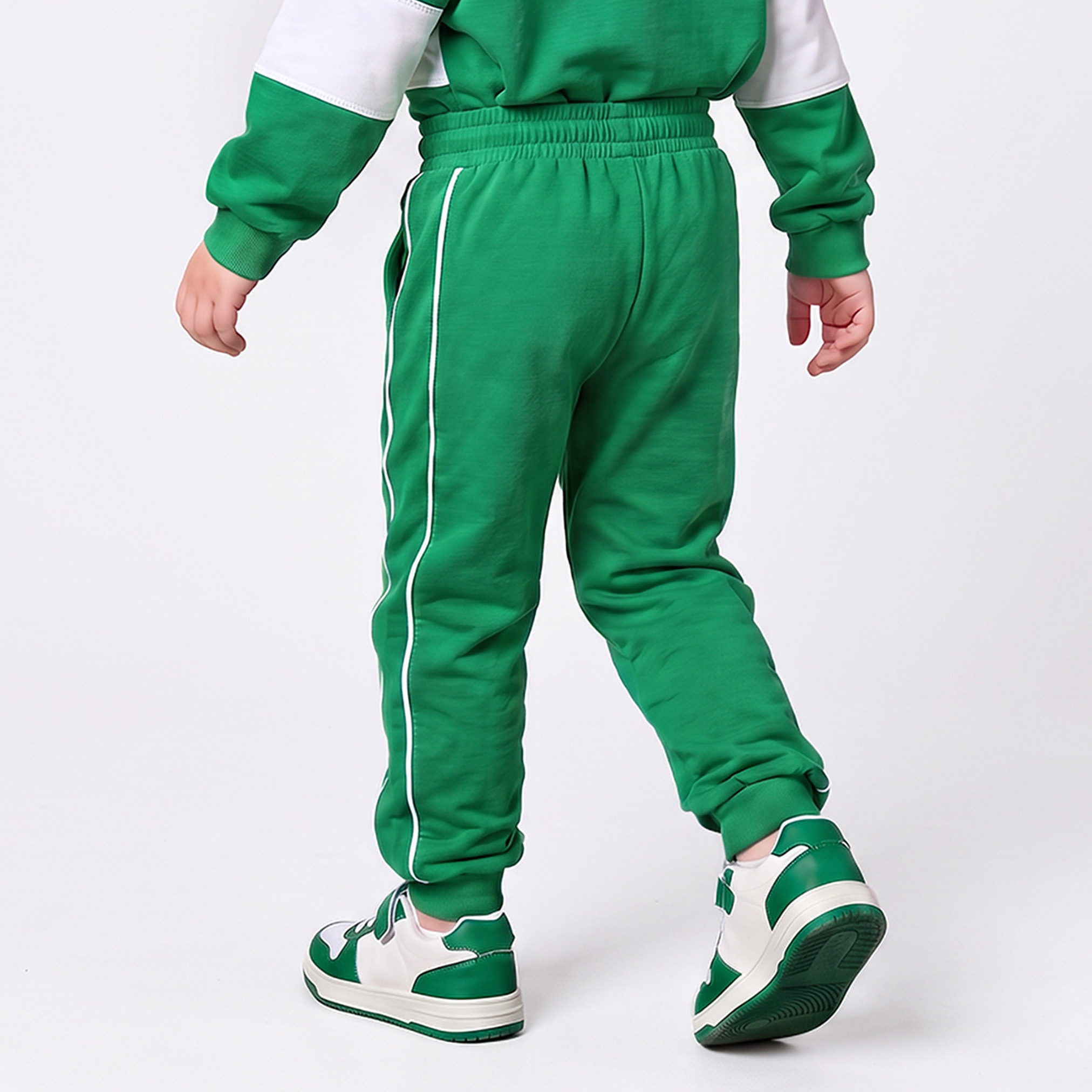 Juniors Elasticated Drawstring Waist Joggers with UAE National Day Print-boys-clothing-bottoms-joggersandtrackpants-image-2