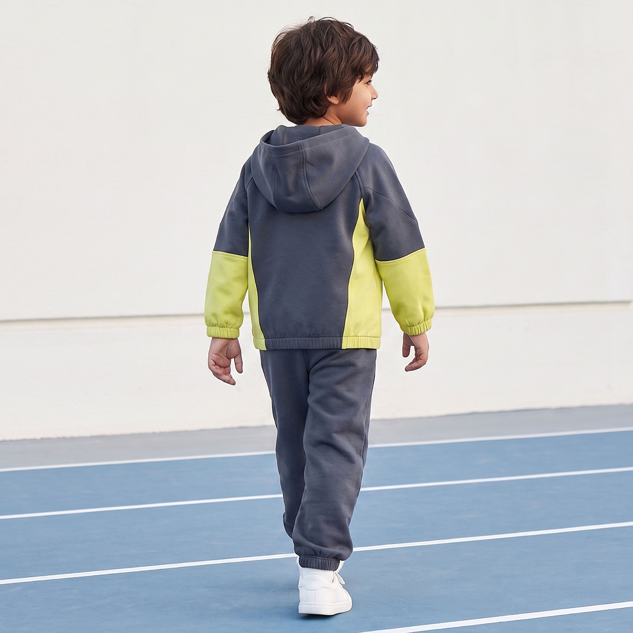 XYZ Hooded Long Sleeves Sweatshirt and Joggers Set with Panelled Detail-boys-clothing-setsandcoords-image-2