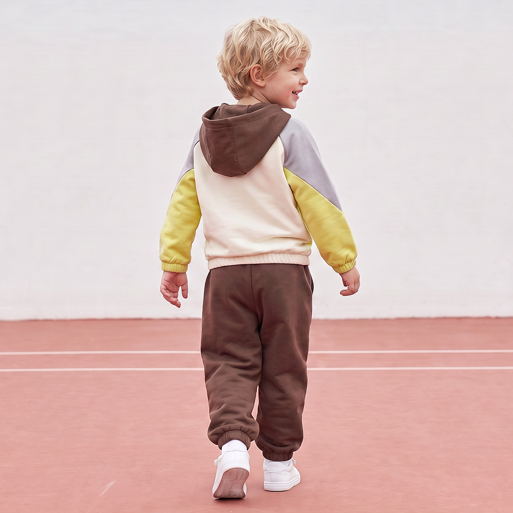 XYZ Hooded Long Sleeves Sweatshirt and Joggers Set with Colourblock Design-boys-clothing-setsandcoords-image-4