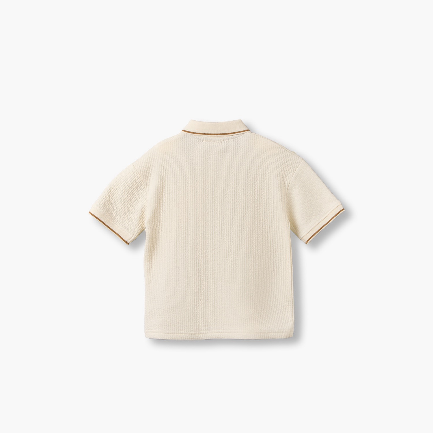 Eligo Collared Short Sleeves T-shirt with Textured Design-boys-clothing-tshirtsandpolos-image-2