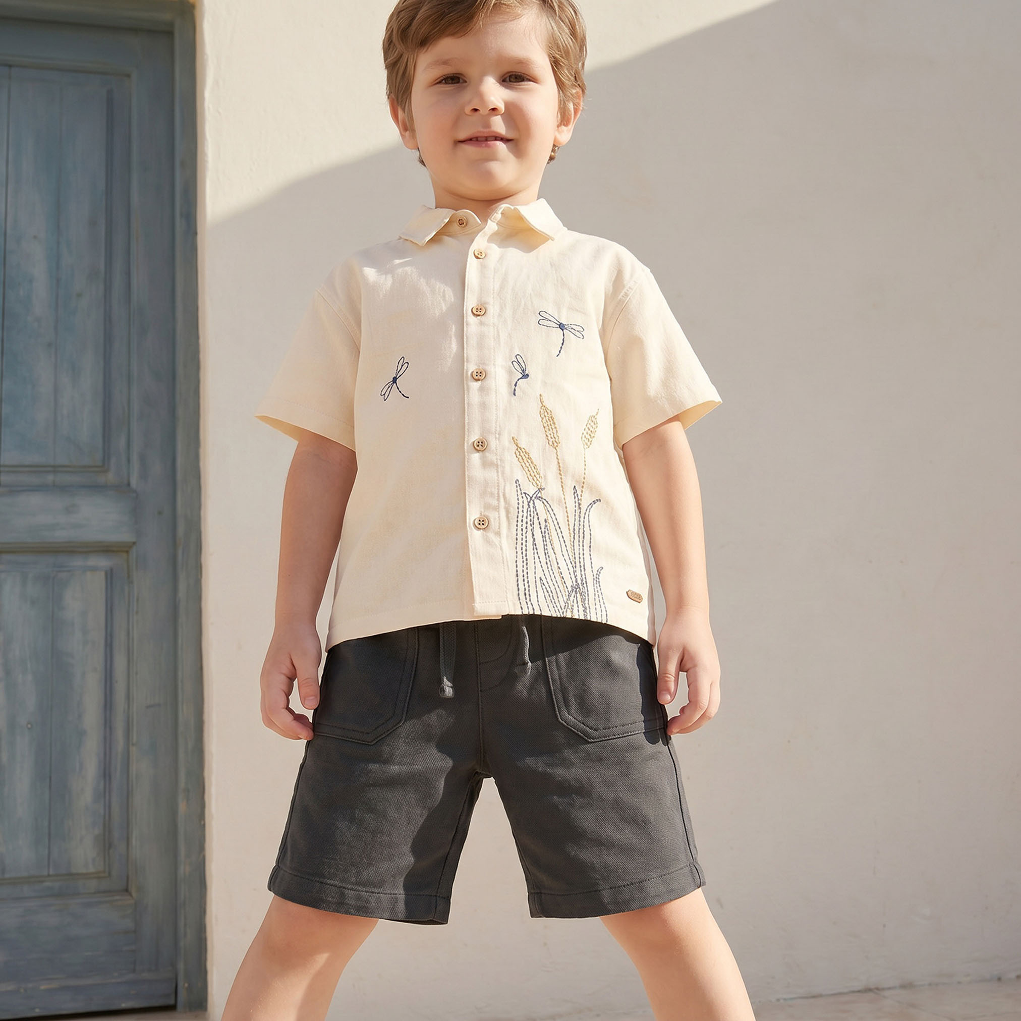 قميص مطرز بأكمام قصيرة من إليجو-boys-clothing-shirts-image-2