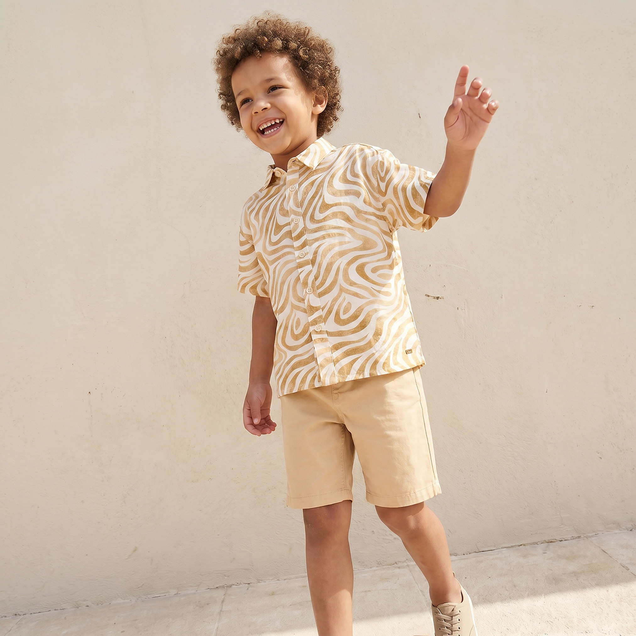 Eligo Short Sleeves Shirt with Abstract Print-boys-clothing-shirts-image-2