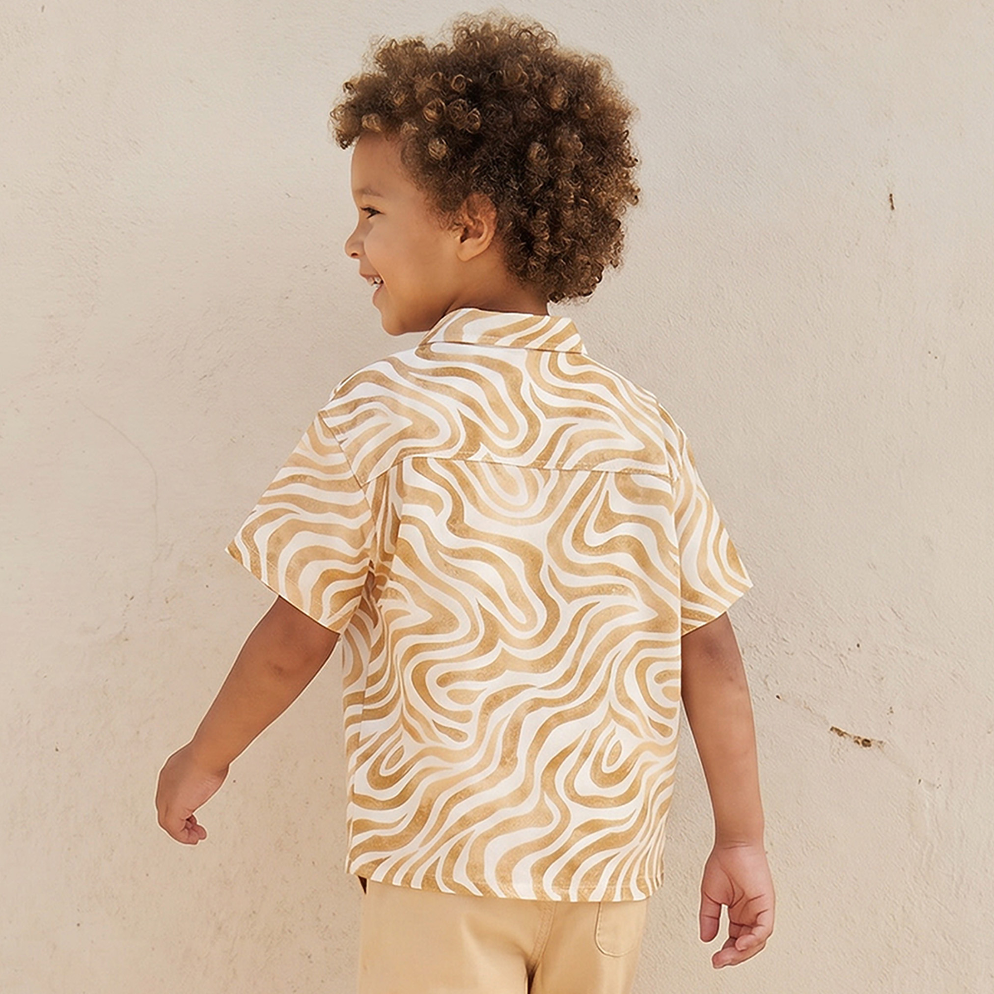 Eligo Short Sleeves Shirt with Abstract Print-boys-clothing-shirts-image-3