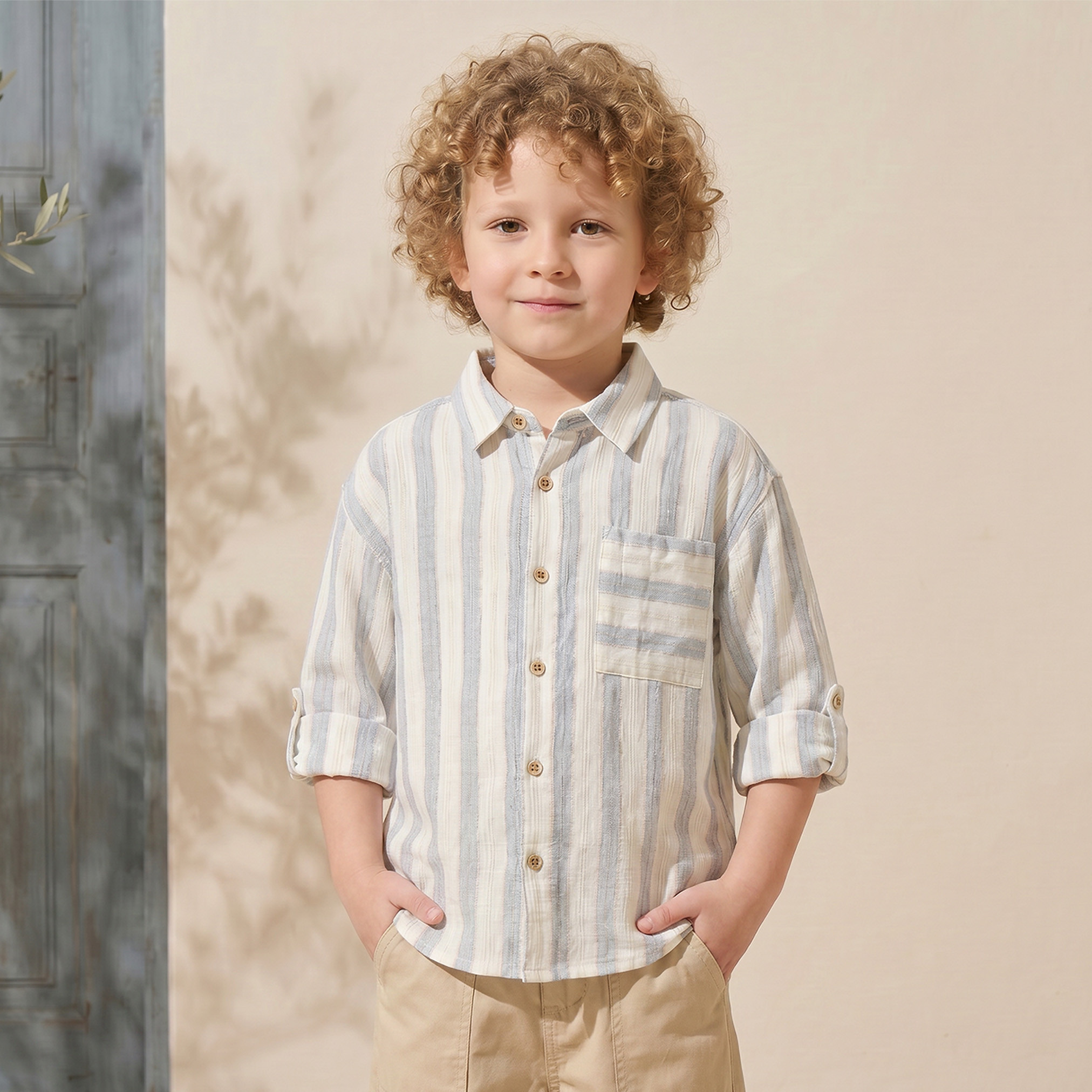 قميص مخطط بأكمام طويلة من إليجو-boys-clothing-shirts-image-1