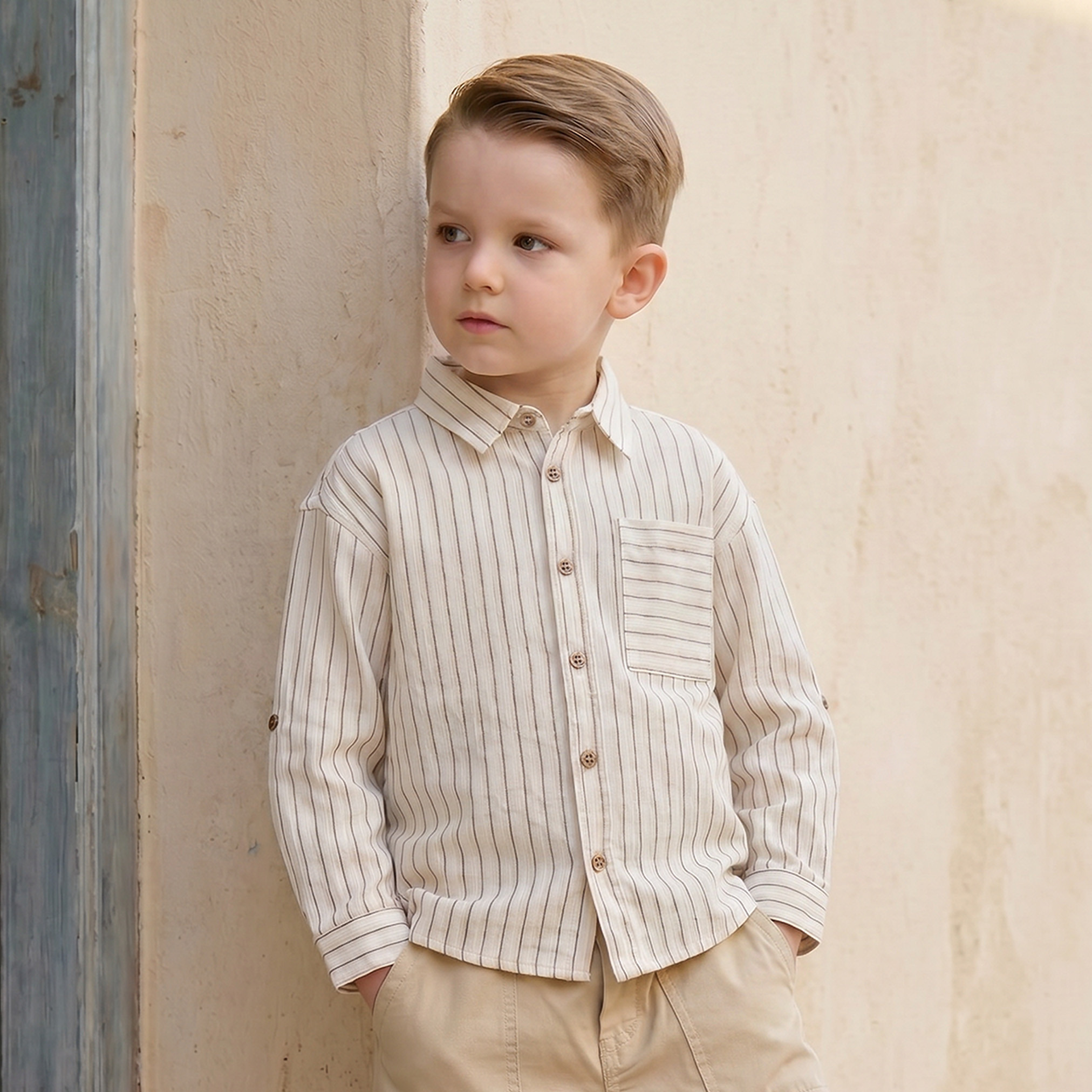 قميص بأكمام طويلة بتصميم مخطط من إليجو-boys-clothing-shirts-image-1