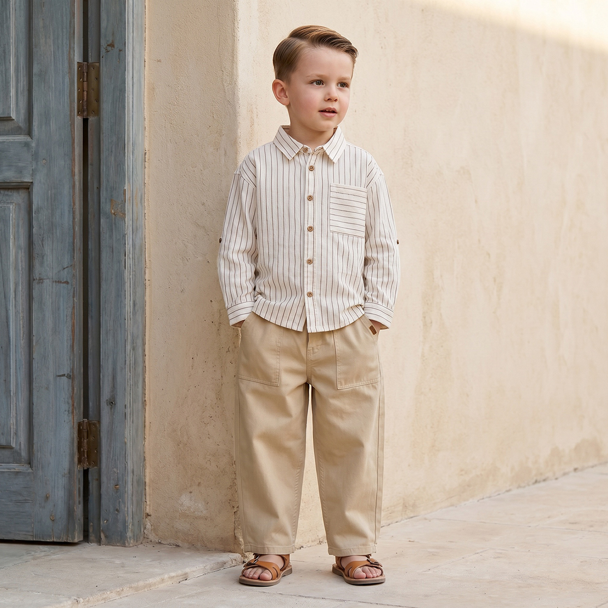 قميص بأكمام طويلة بتصميم مخطط من إليجو-boys-clothing-shirts-image-2