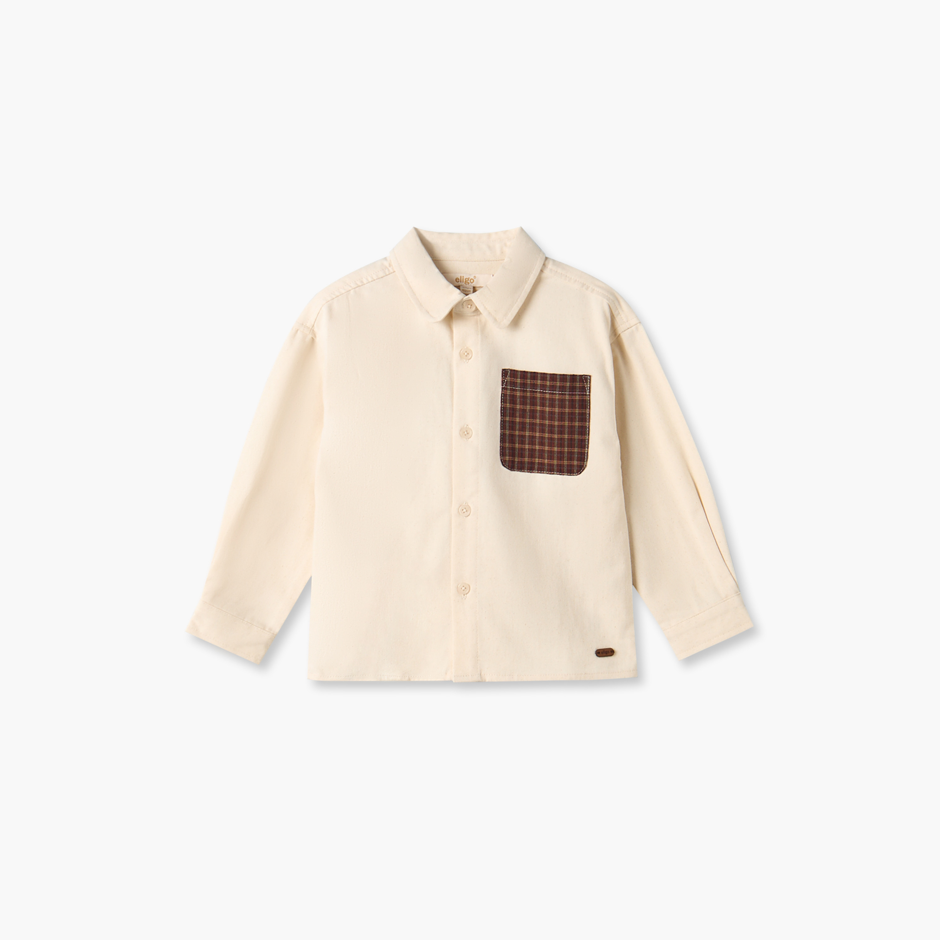 Eligo Long Sleeves Shirt with Pocket Detail-boys-clothing-shirts-image-1