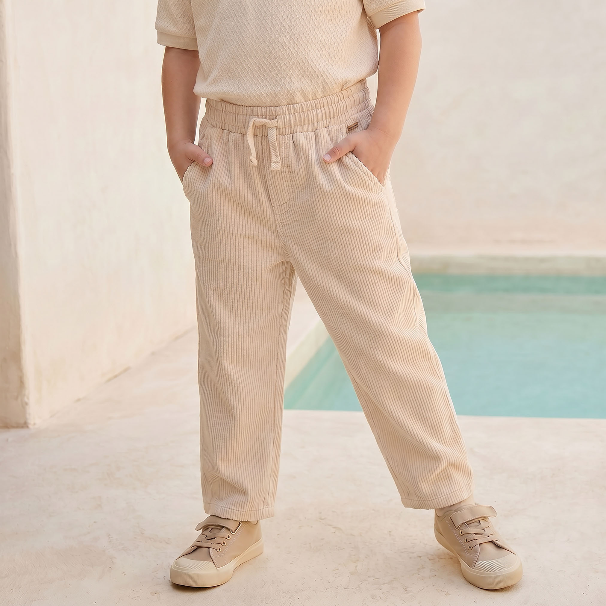 Eligo Trousers with Pockets- Drawstring Waist-boys-clothing-bottoms-trousers-image-1