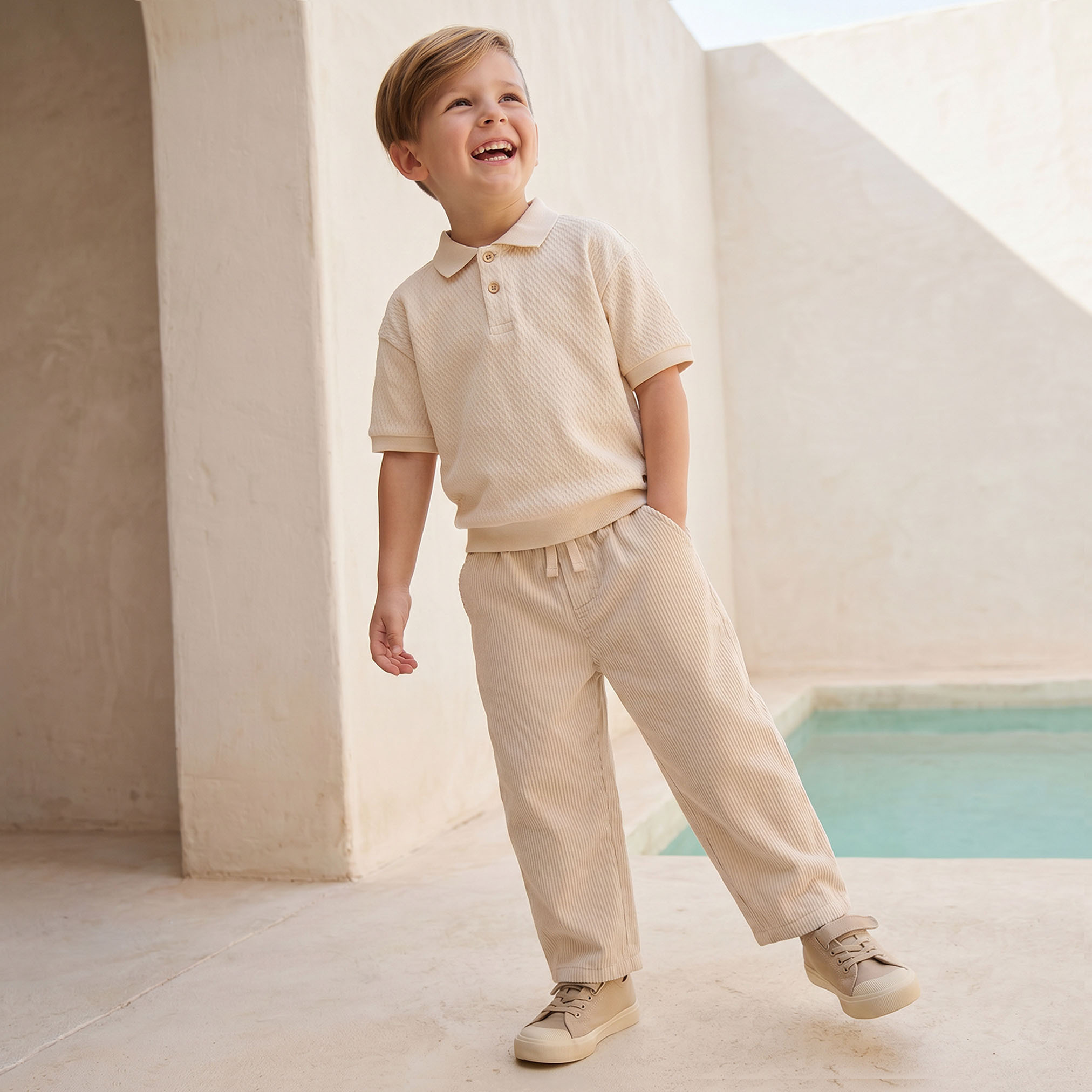 Eligo Trousers with Pockets- Drawstring Waist-boys-clothing-bottoms-trousers-image-2