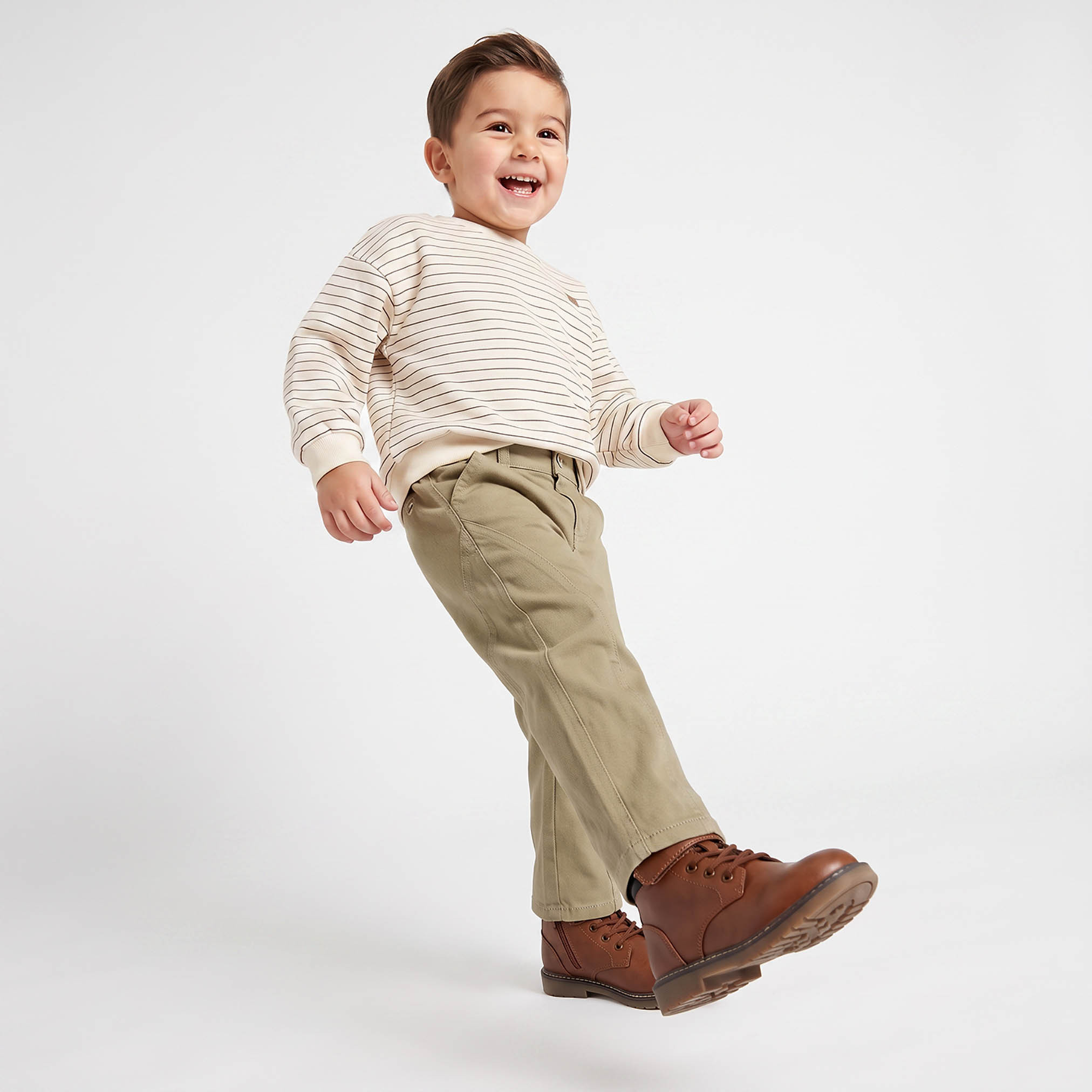 بنطلون بقصة مستقيمة وألواح وزر إغلاق من إليجو-boys-clothing-bottoms-trousers-image-5