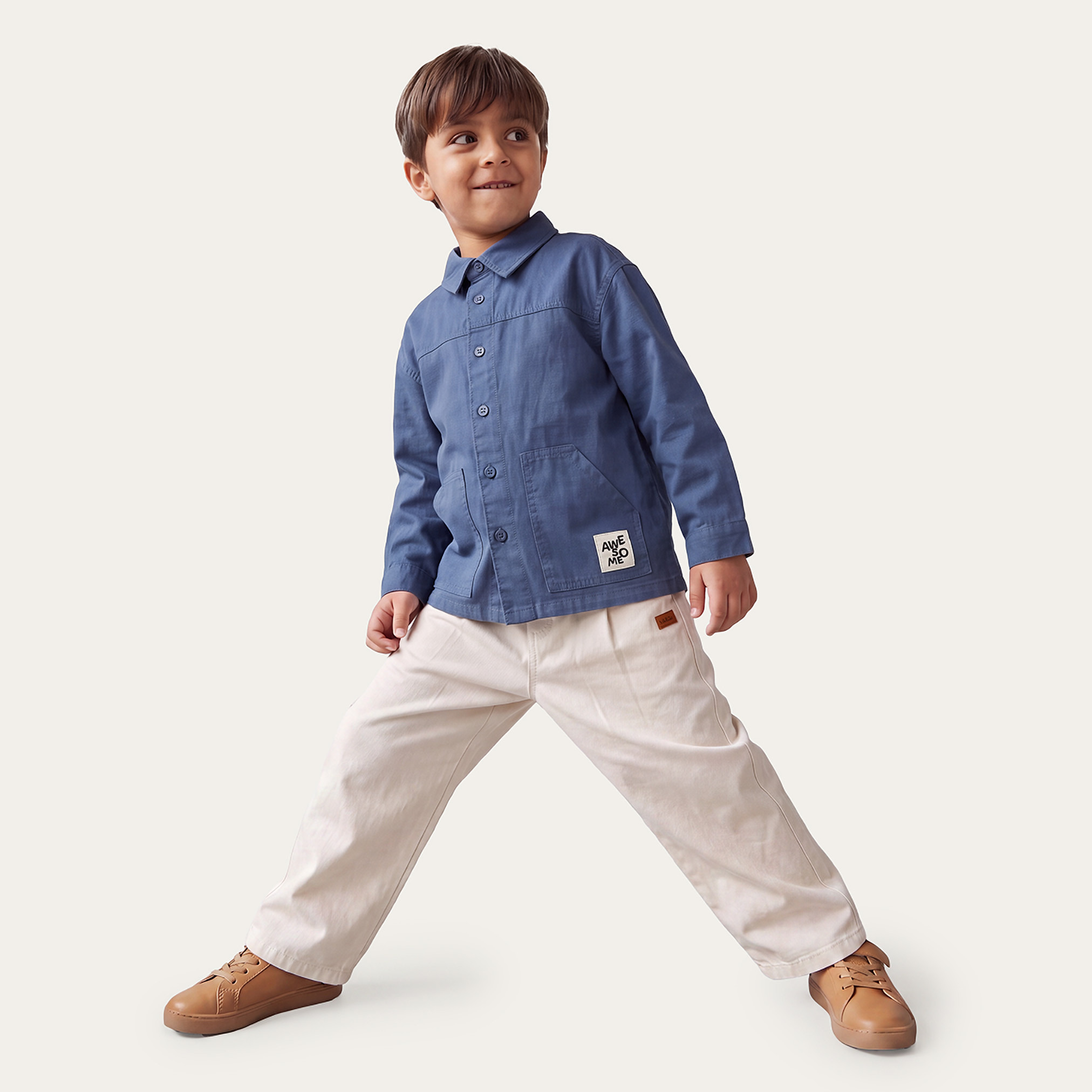 Trousers with Pockets-Elasticated Waist-boys-clothing-bottoms-trousers-image-5