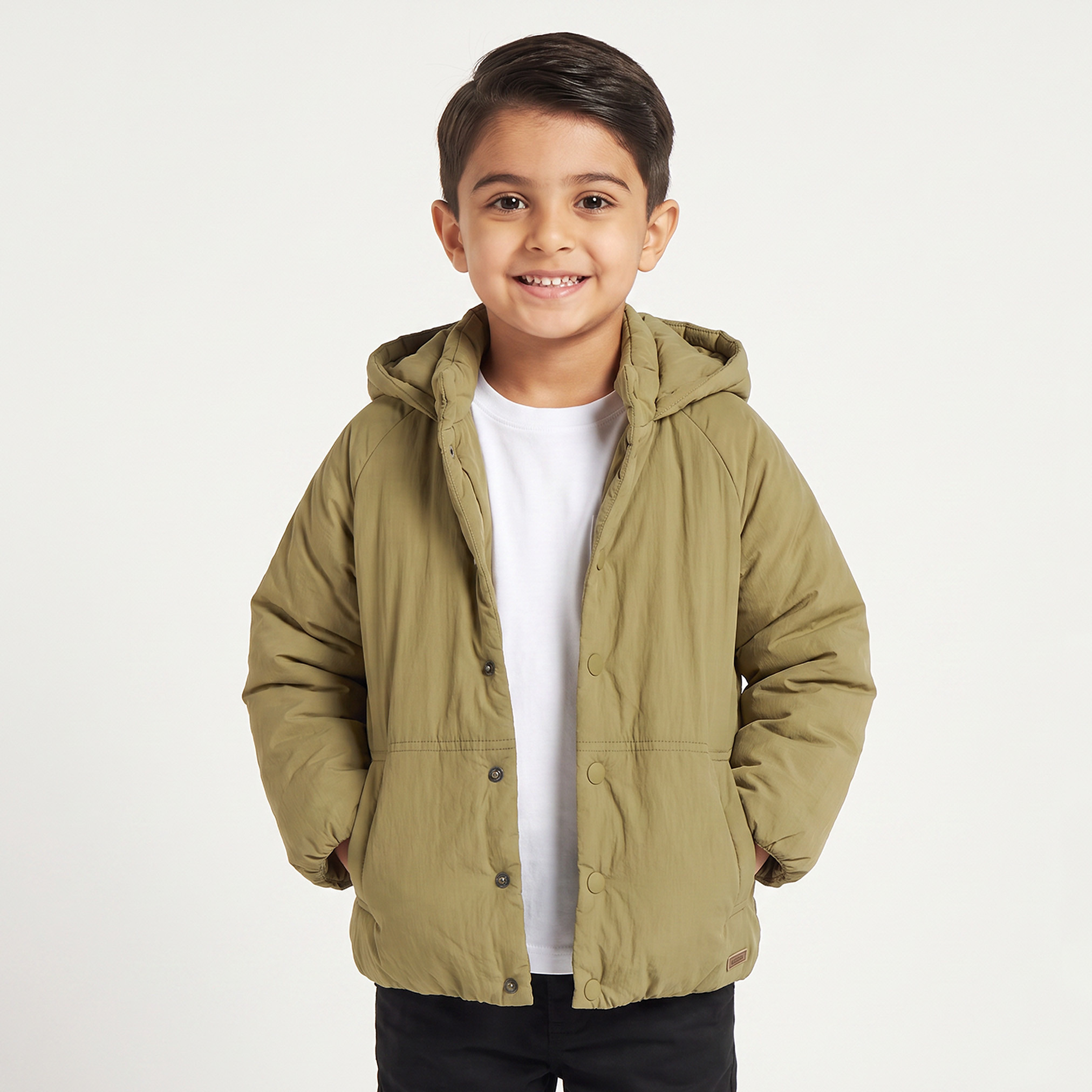 جاكيت بقبعة وأزرار إغلاق كباسة من إليجو-boys-clothing-jacketsandcoats-image-1