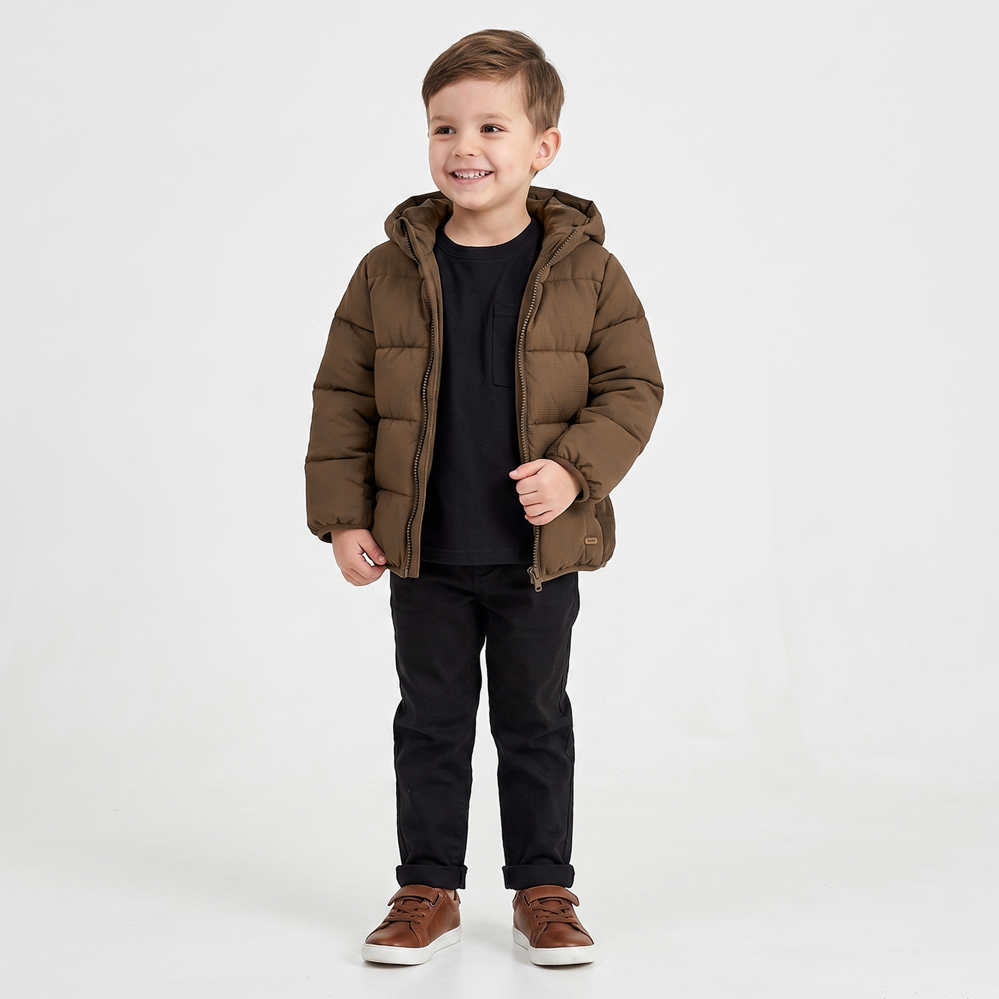 Hooded Puffer Jacket with Zip Closure-boys-clothing-jacketsandcoats-image-2