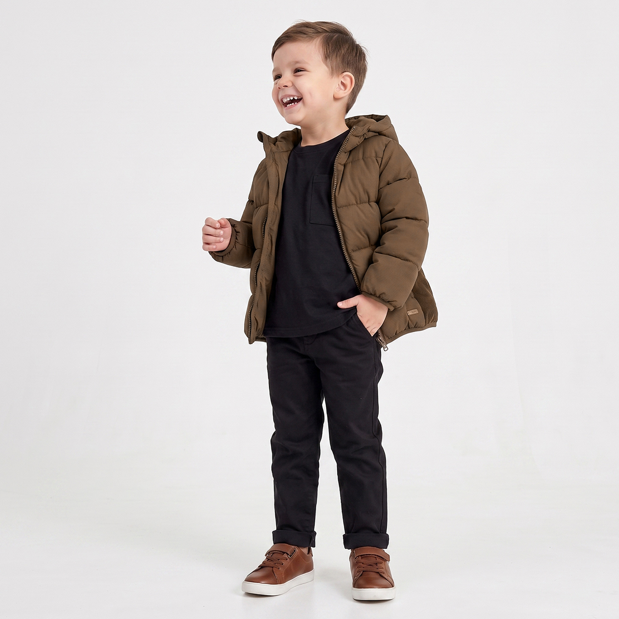 Hooded Puffer Jacket with Zip Closure-boys-clothing-jacketsandcoats-image-5