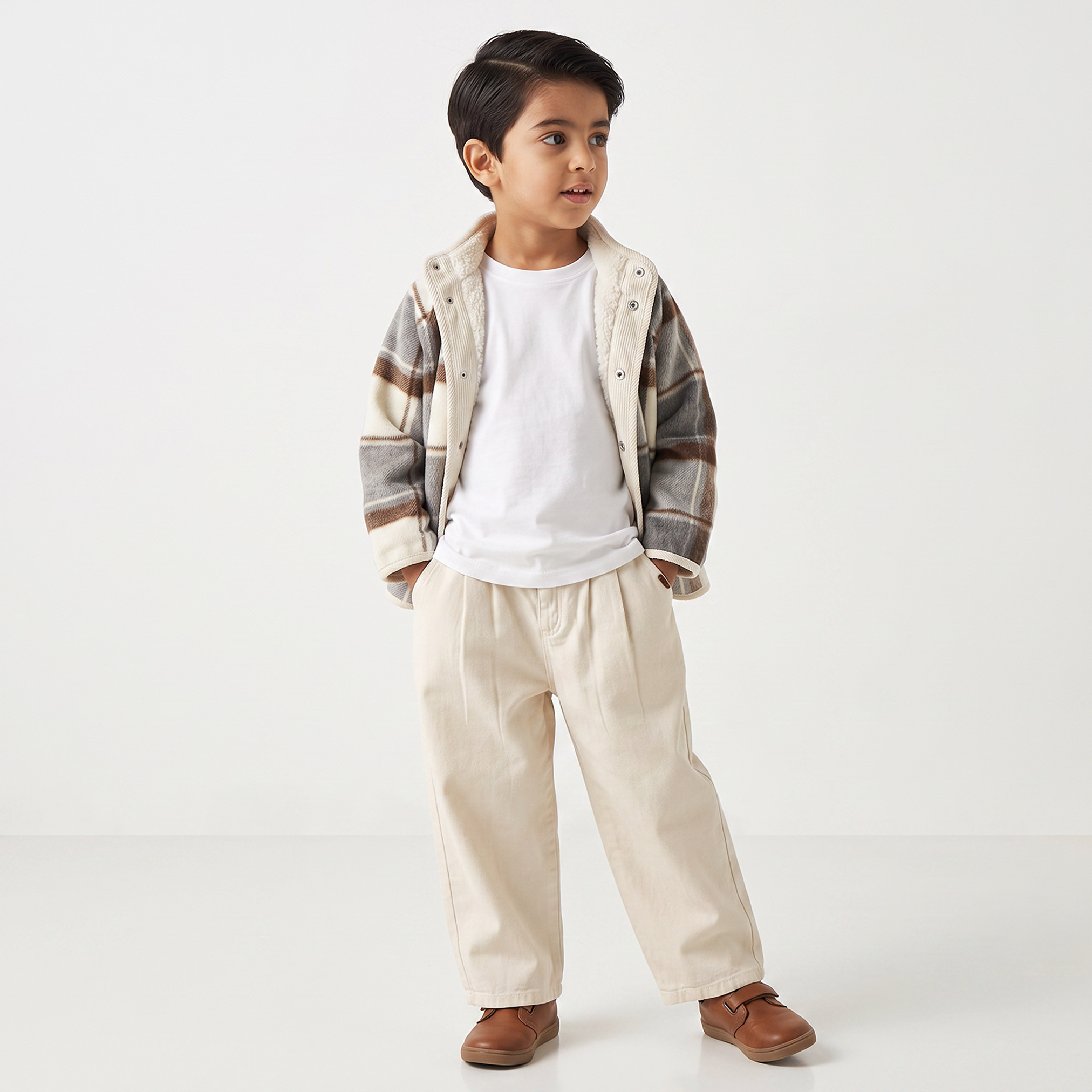 Eligo Checked Jacket with Button Closure-boys-clothing-jacketsandcoats-image-3