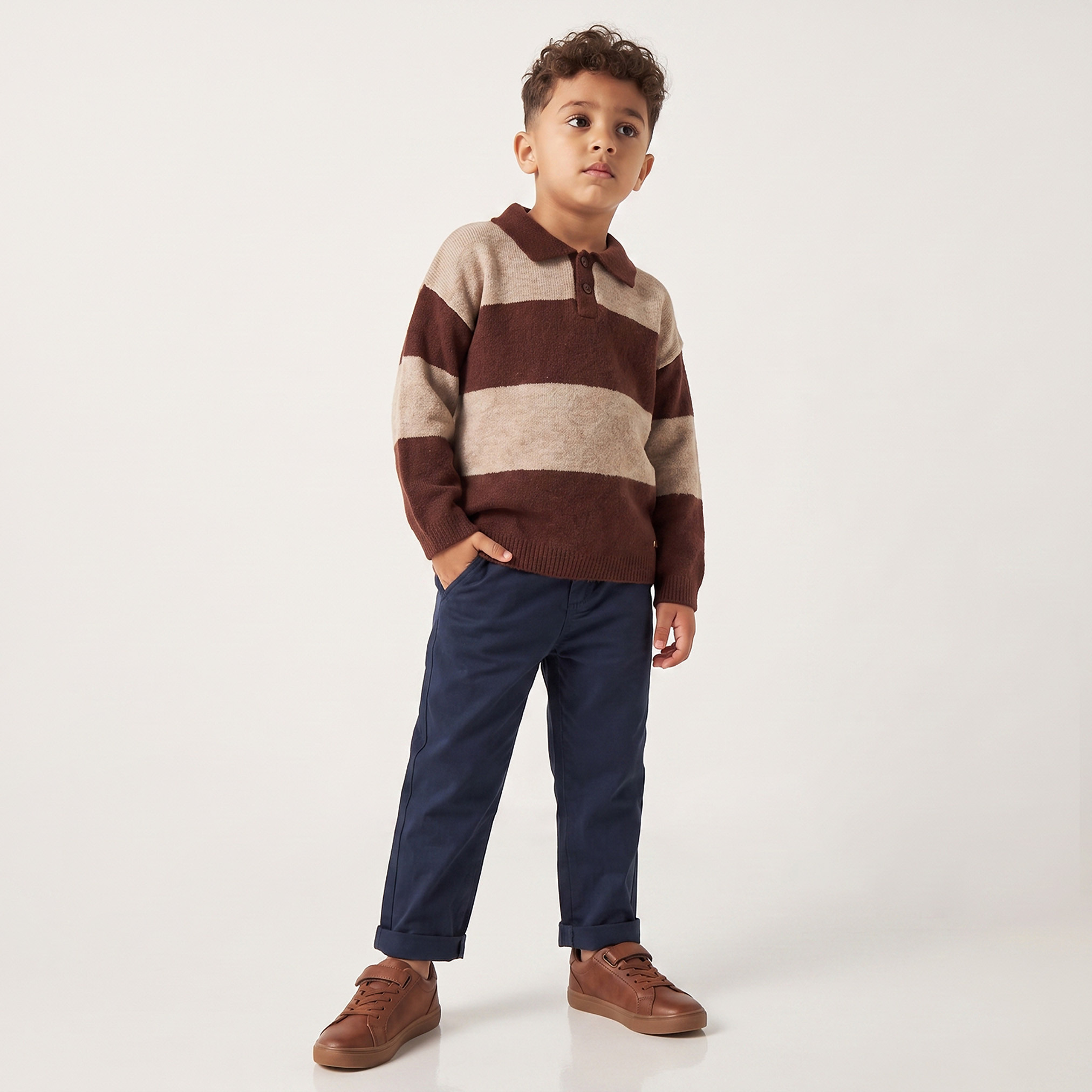 كنزة مخططة بأكمام طويلة من إليجو-baby-boys-clothing-winterwear-jumpersandcardigans-image-4