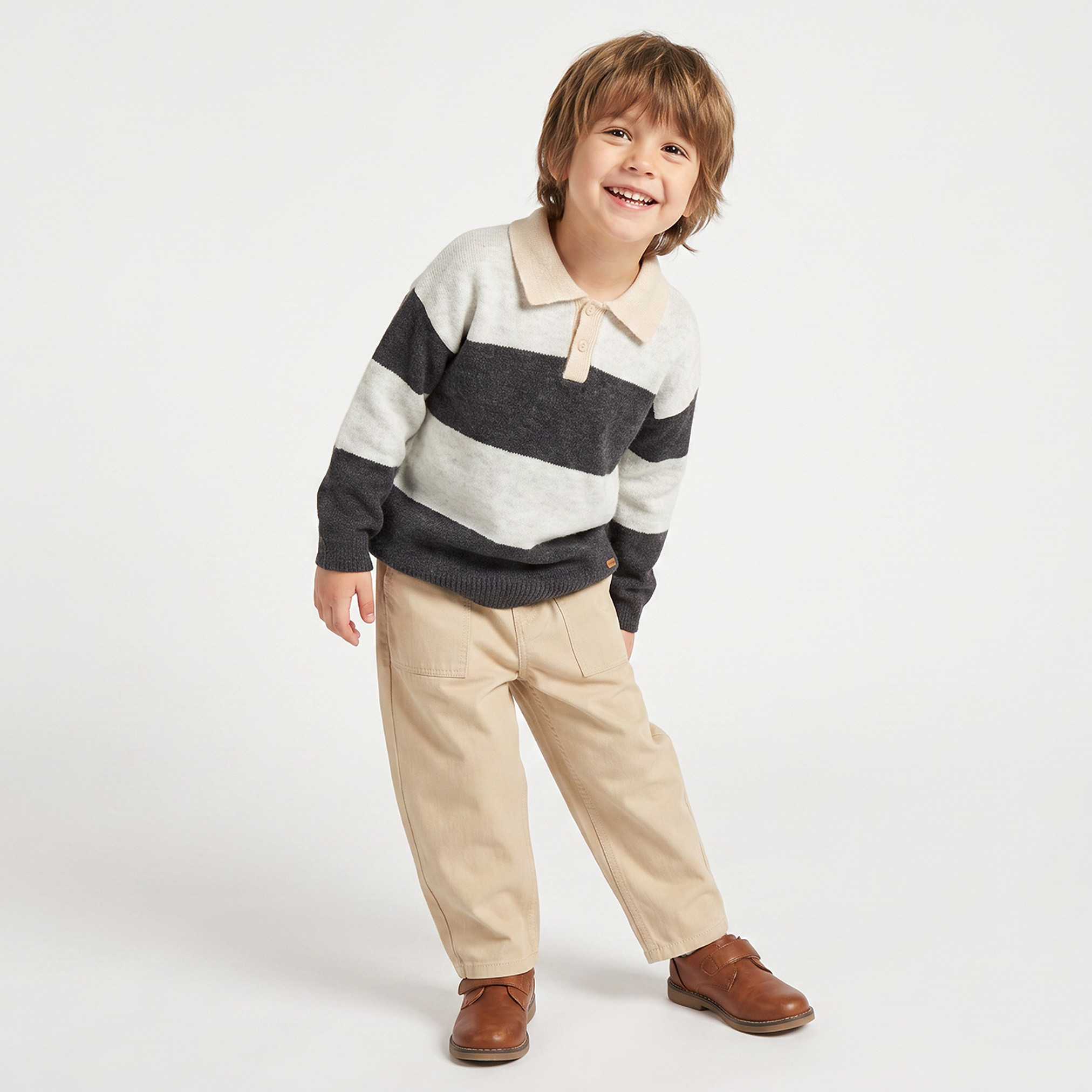 كنزة مخططة بأكمام طويلة من إليجو-baby-boys-clothing-winterwear-jumpersandcardigans-image-2